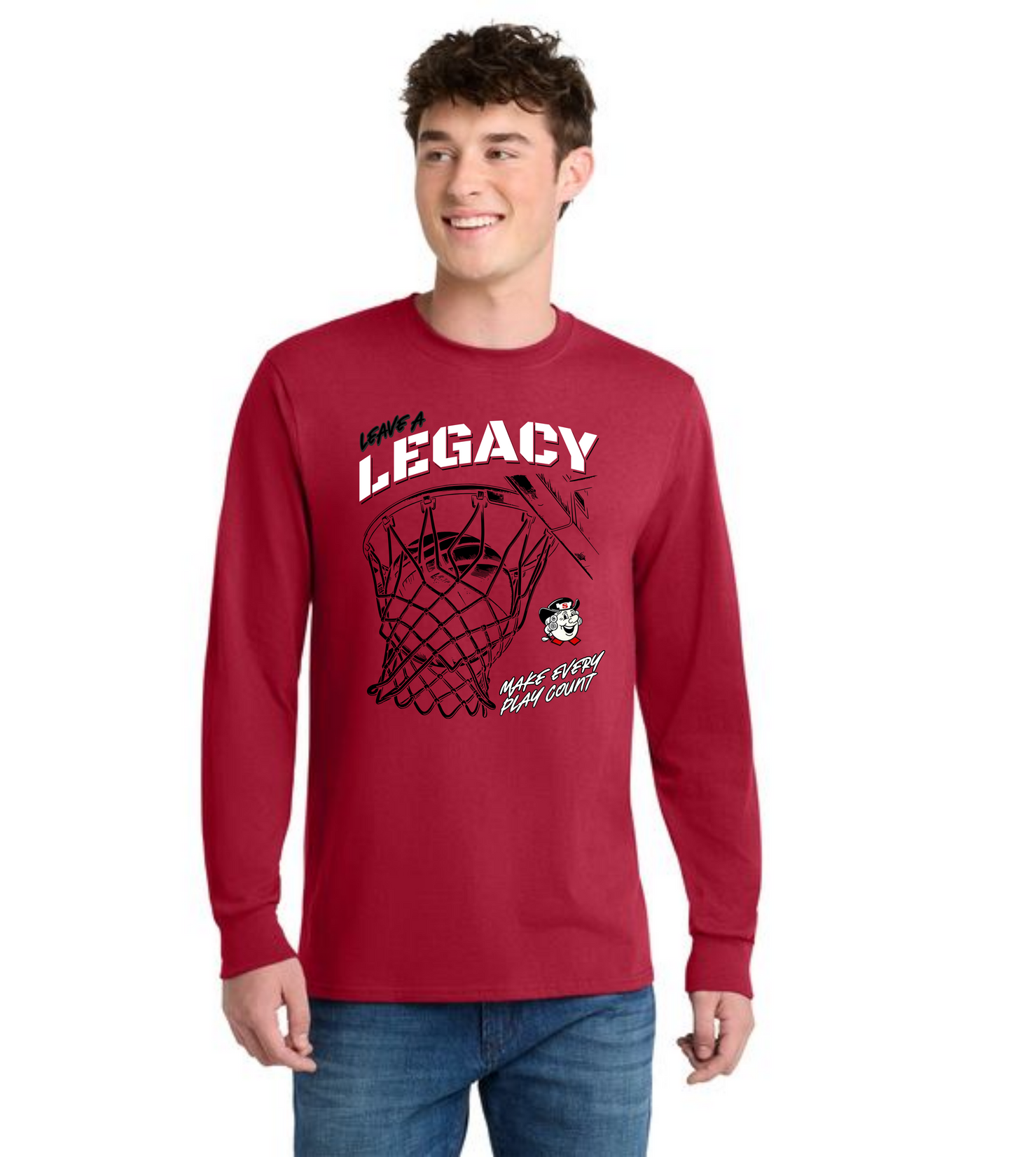 SALEM QUAKERS BASKETBALL DM132 District ® Perfect Tri ® Long Sleeve Tee 17