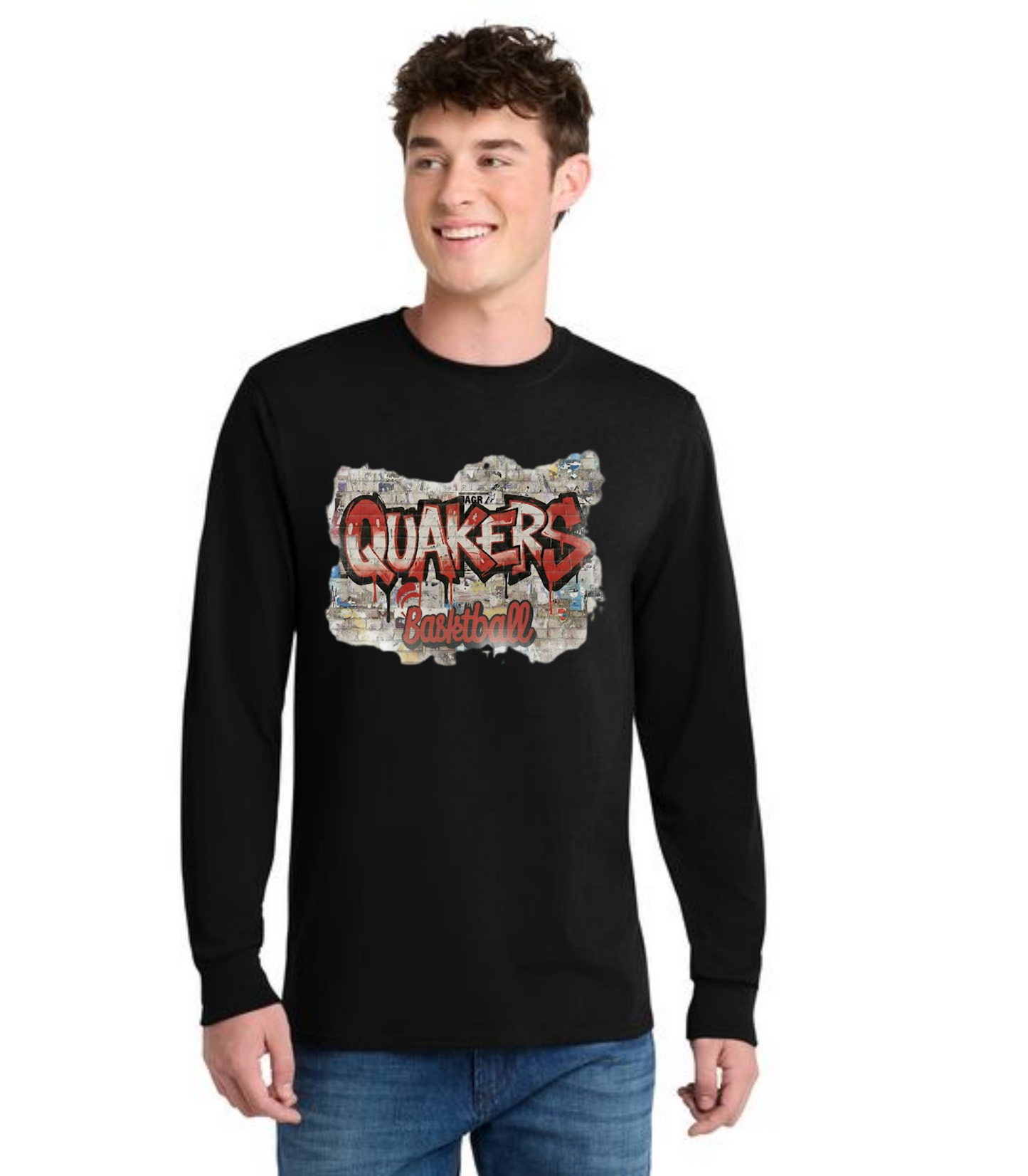 SALEM QUAKERS BASKETBALL DM132 District ® Perfect Tri ® Long Sleeve Tee 19