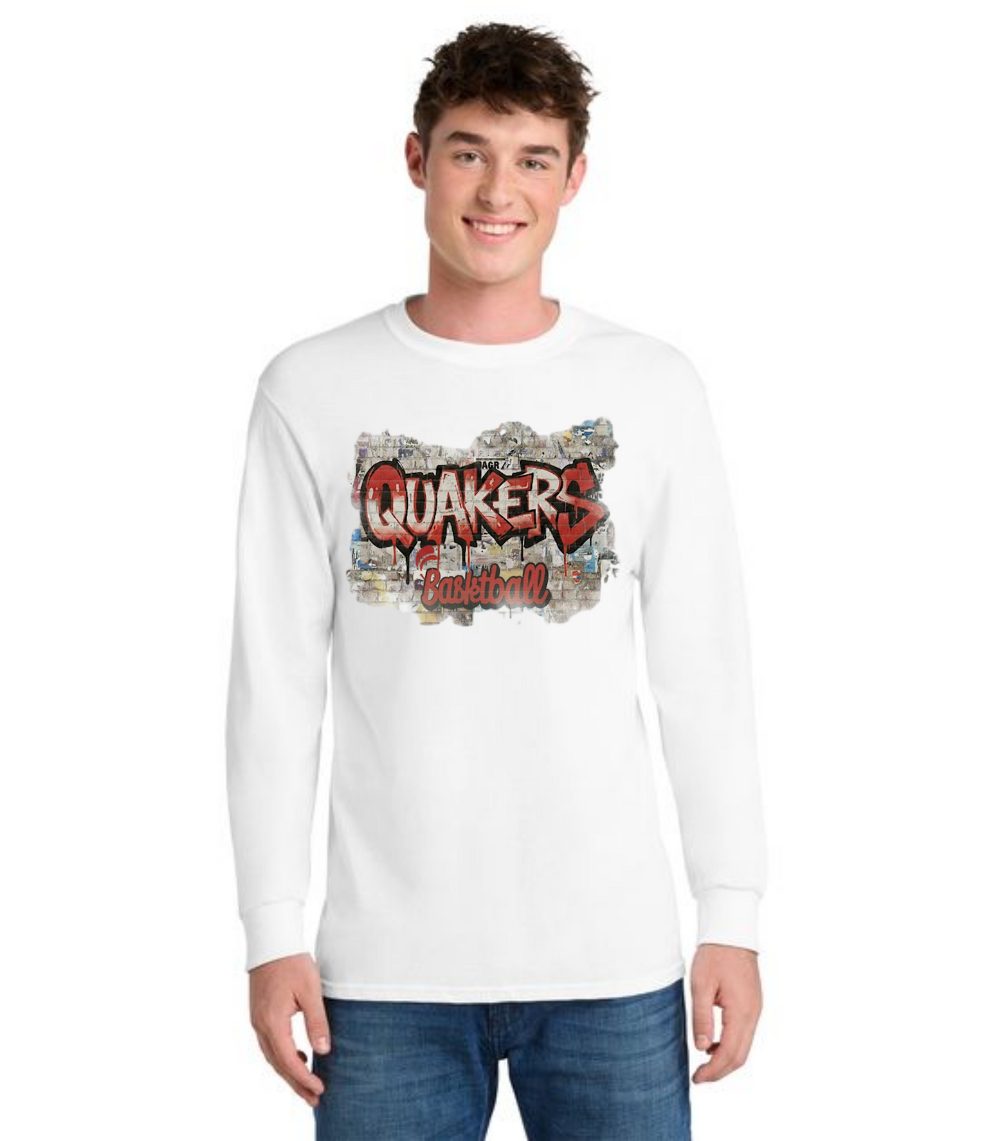 SALEM QUAKERS BASKETBALL DM132 District ® Perfect Tri ® Long Sleeve Tee 19