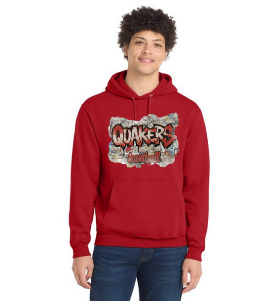 SALEM QUAKERS BASKETBALL Port & Company® Core Fleece Pullover Hooded Sweatshirt 19