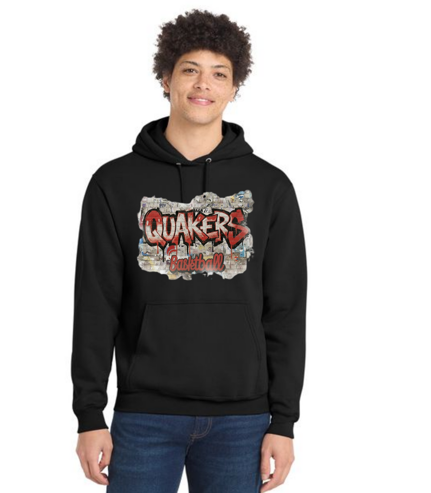 SALEM QUAKERS BASKETBALL Port & Company® Core Fleece Pullover Hooded Sweatshirt 19