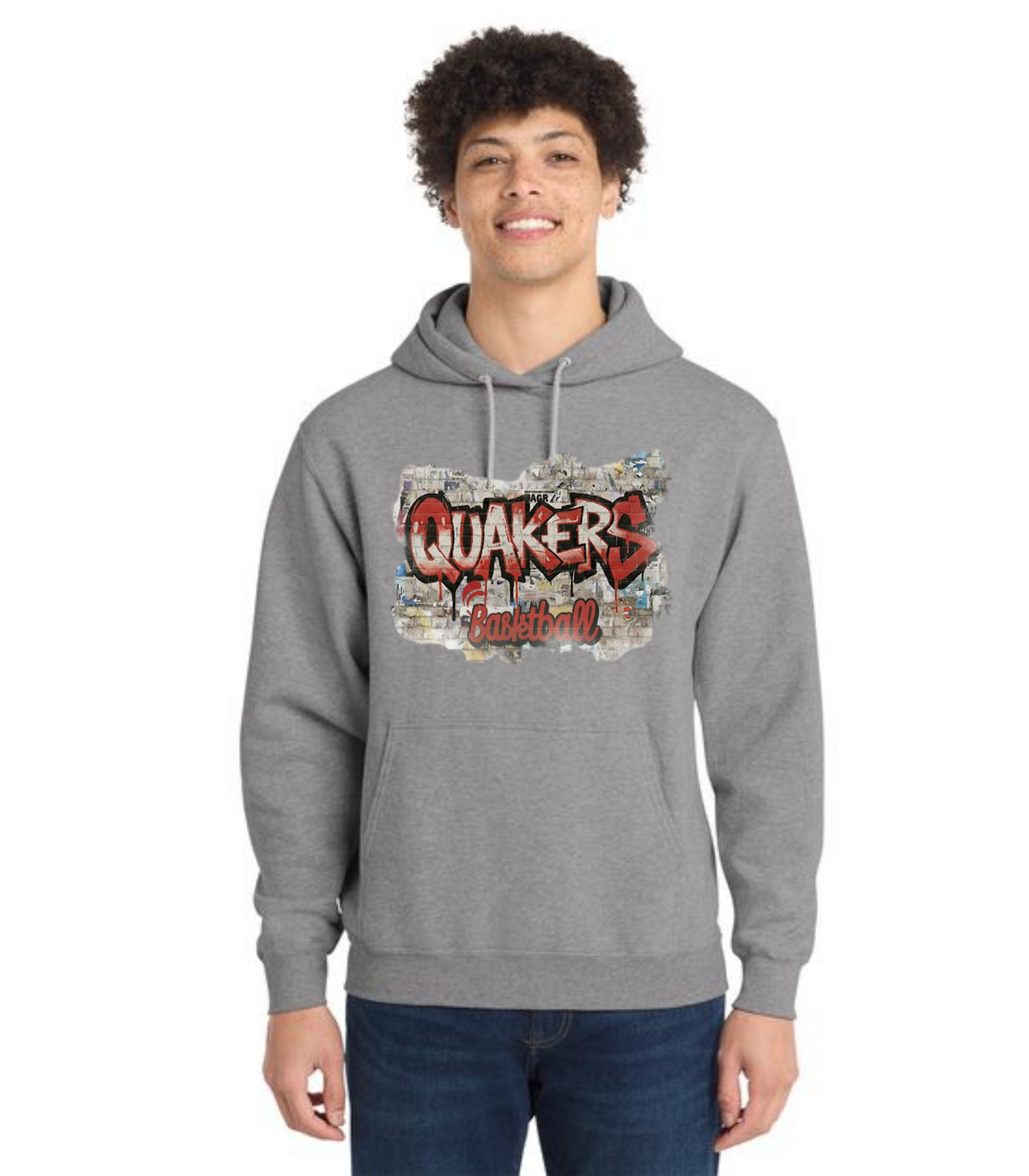 SALEM QUAKERS BASKETBALL Port & Company® Core Fleece Pullover Hooded Sweatshirt 19