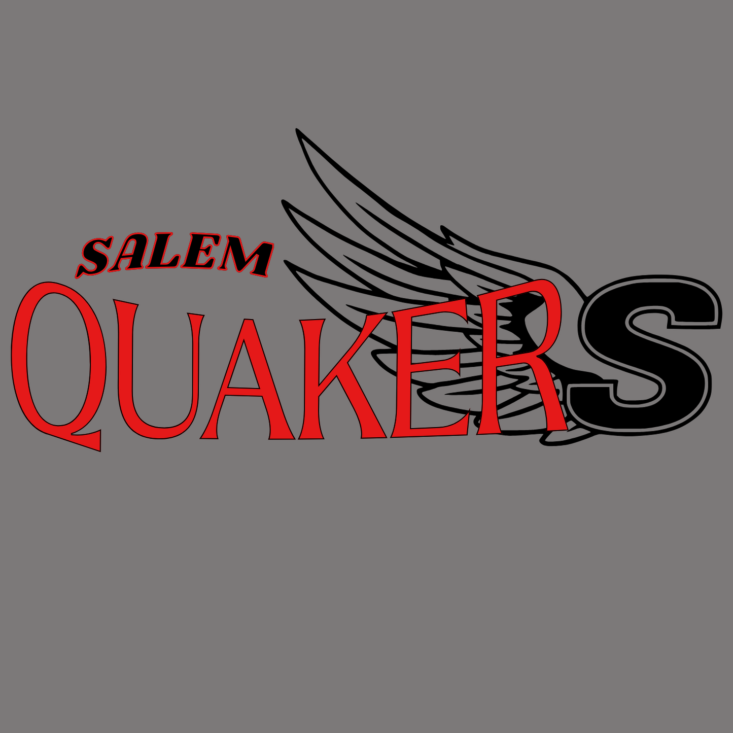 SALEM QUAKERS TRACK AND FIELD PC78H Port & Company® Core Fleece Pullover Hooded Sweatshirt 16
