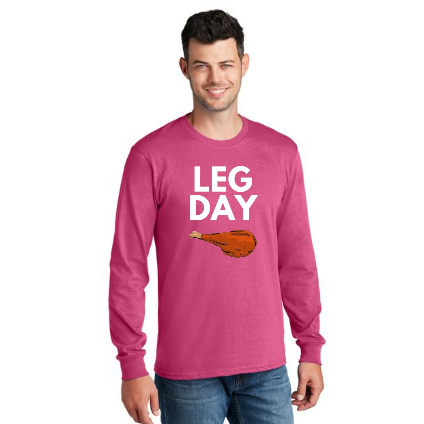 THANKSGIVING PC54LS Port & Company® Long Sleeve Core Cotton Tee 1