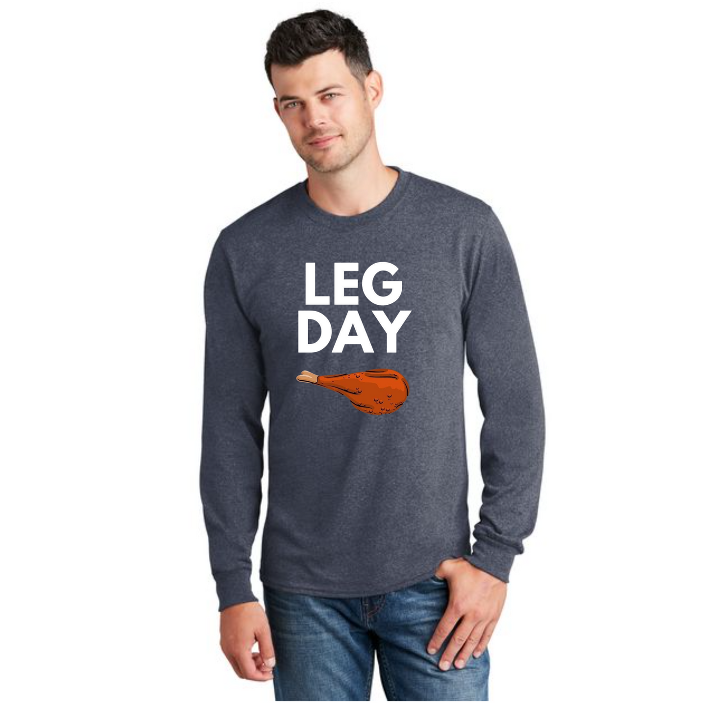 THANKSGIVING PC54LS Port & Company® Long Sleeve Core Cotton Tee 1