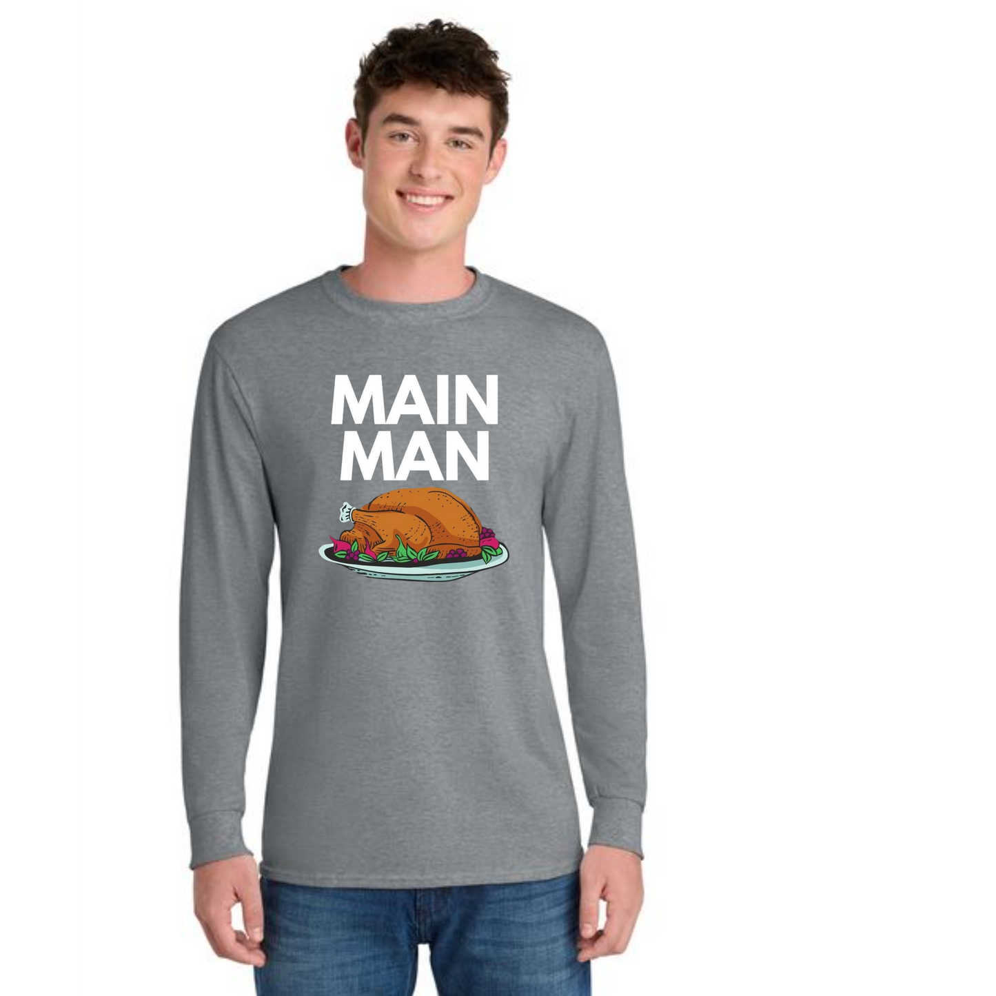 THANKSGIVING PC54LS Port & Company® Long Sleeve Core Cotton Tee 10