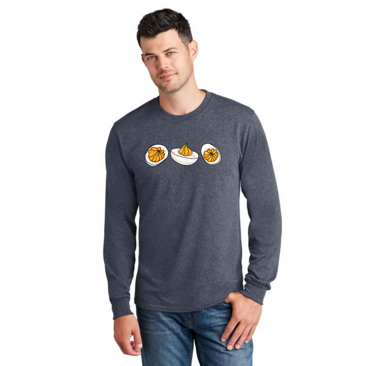 THANKSGIVING PC54LS Port & Company® Long Sleeve Core Cotton Tee 11