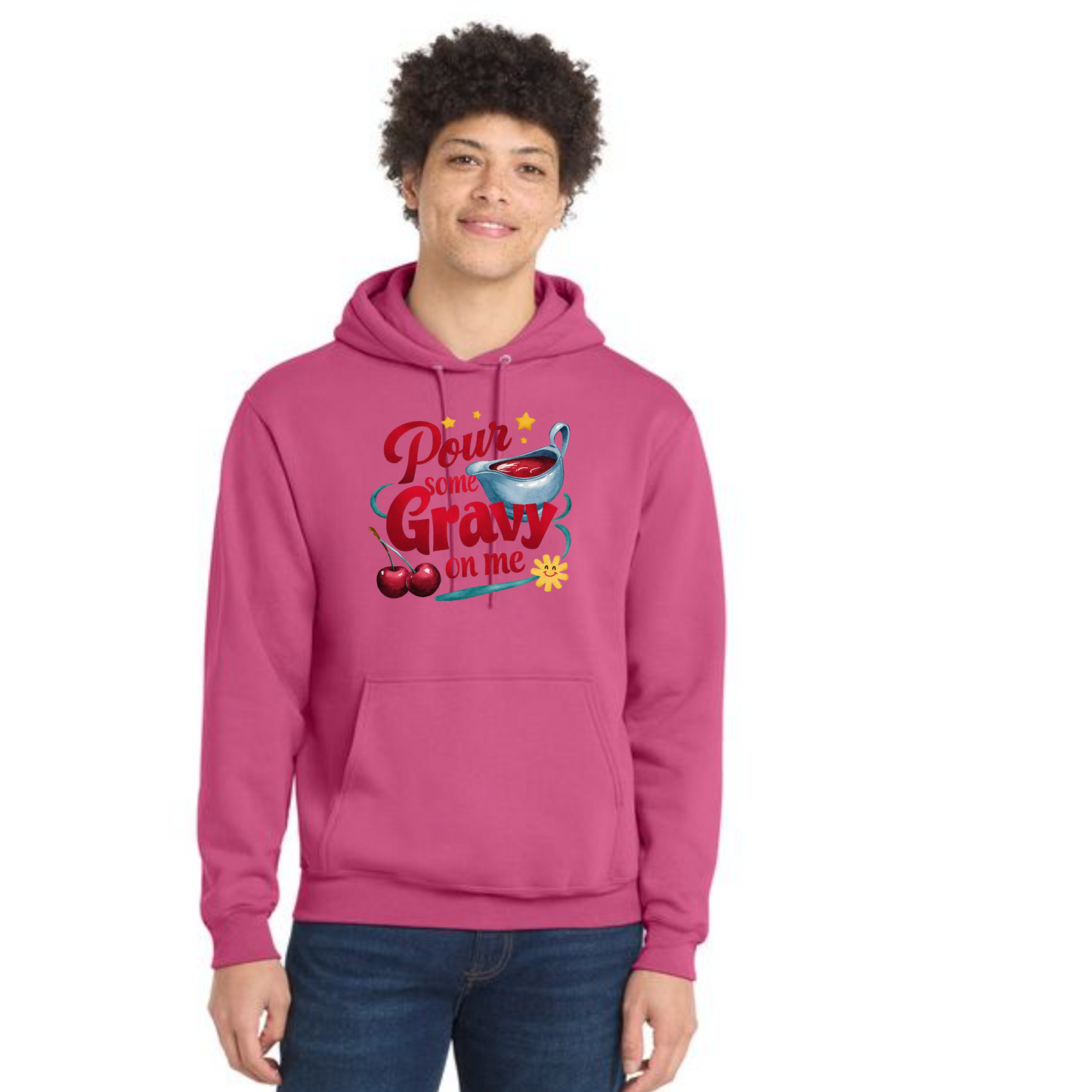 THANKSGIVING Port & Company® Core Fleece Pullover Hooded Sweatshirt 13