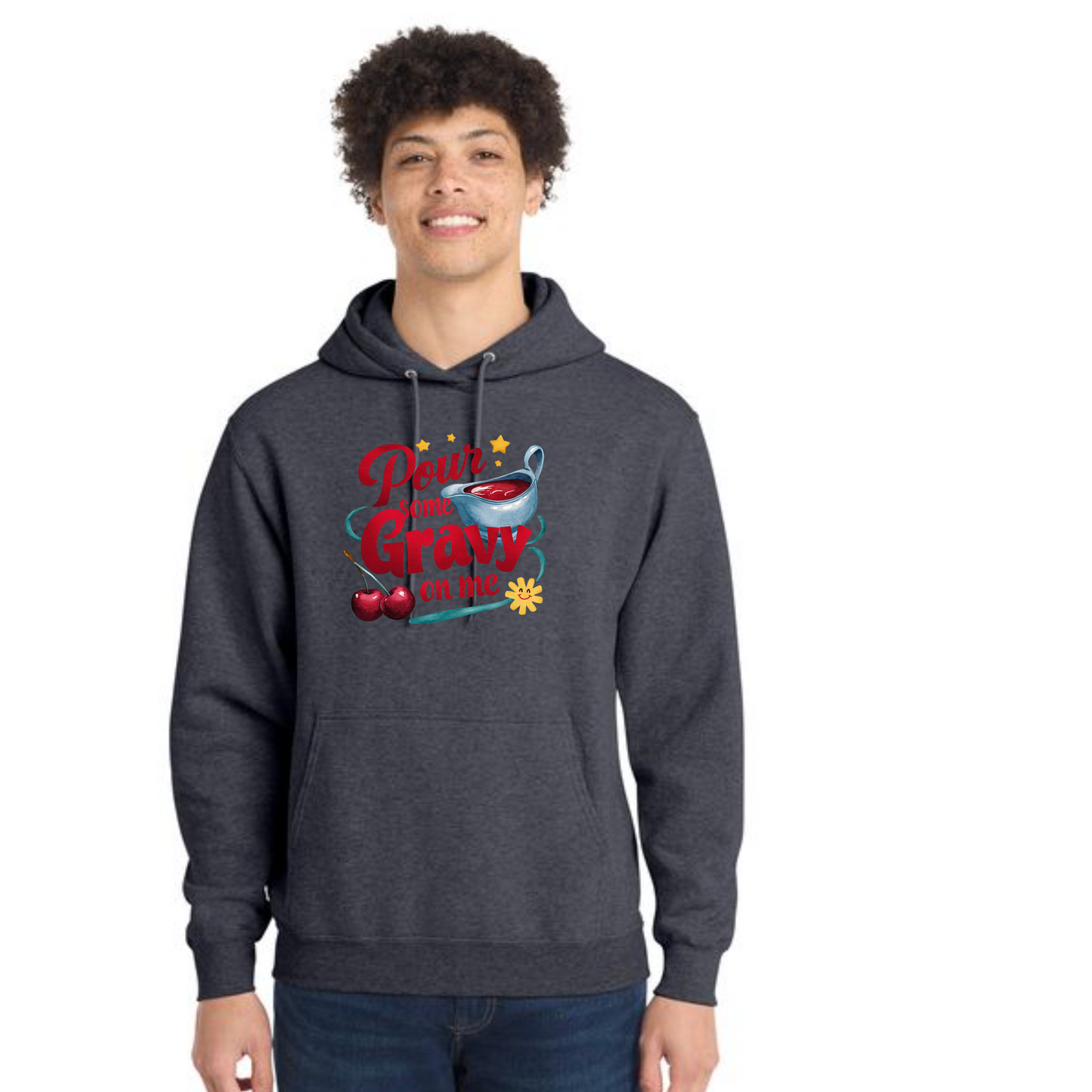 THANKSGIVING Port & Company® Core Fleece Pullover Hooded Sweatshirt 13