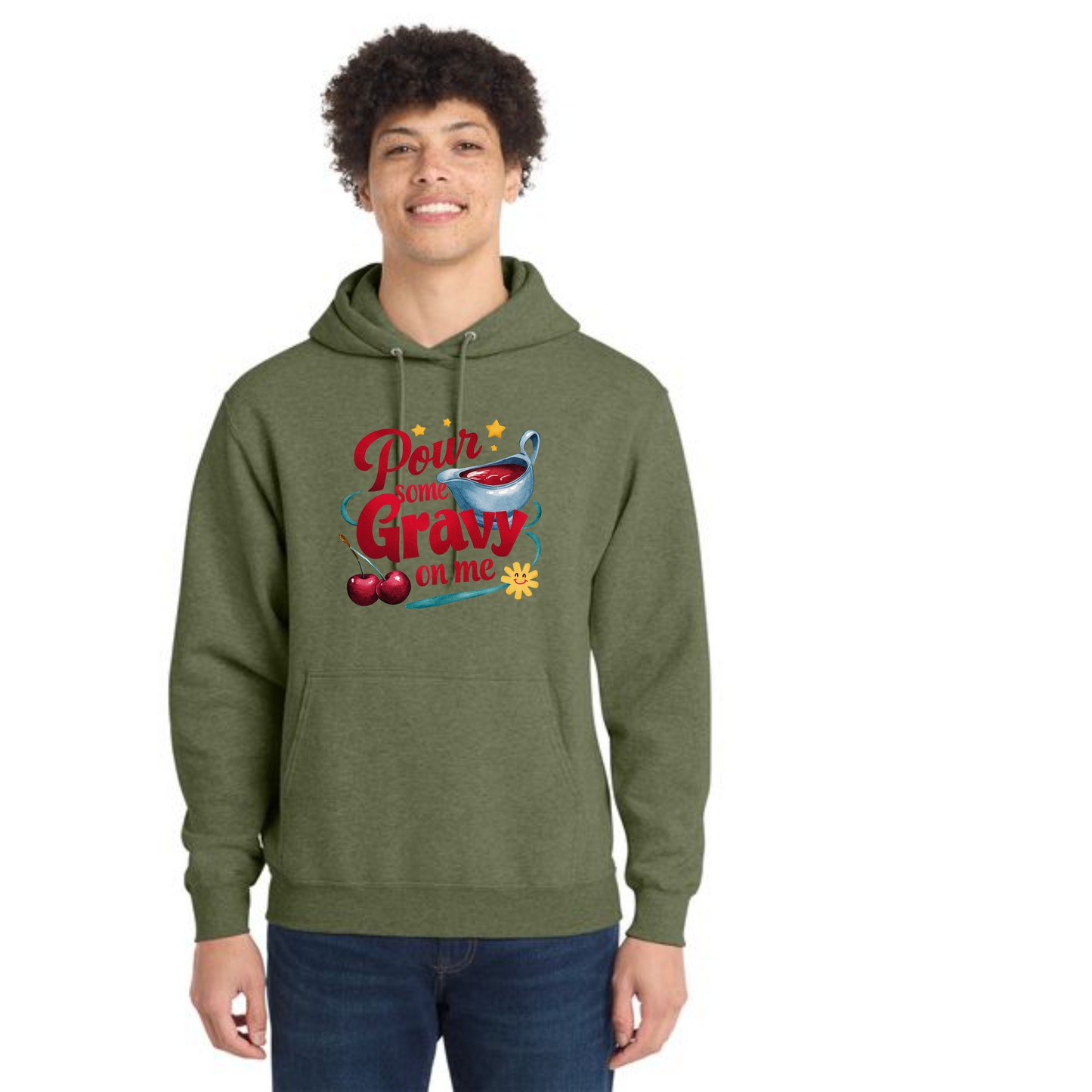 THANKSGIVING Port & Company® Core Fleece Pullover Hooded Sweatshirt 13