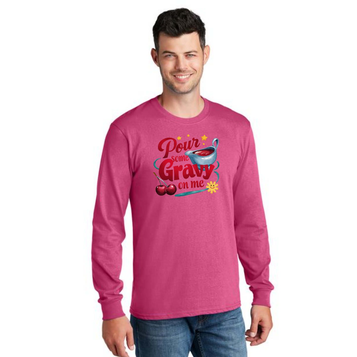 THANKSGIVING PC54LS Port & Company® Long Sleeve Core Cotton Tee 13