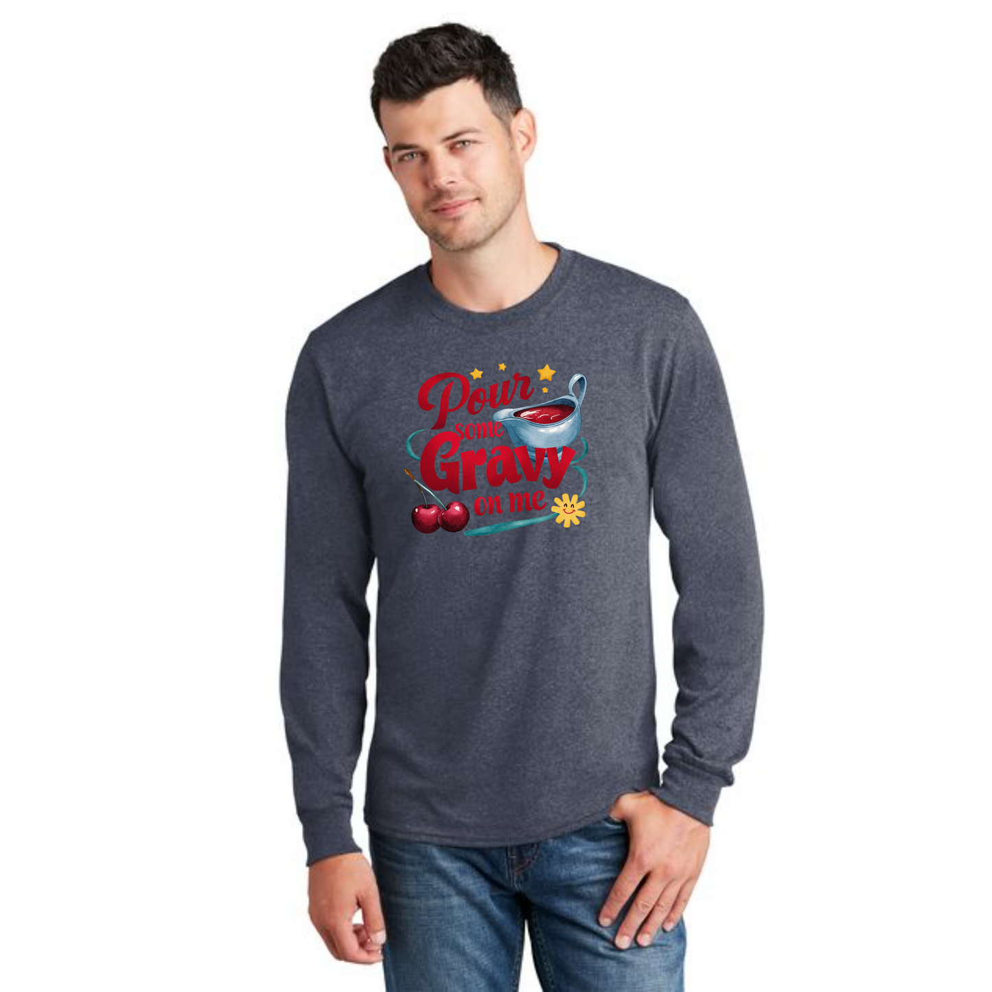 THANKSGIVING PC54LS Port & Company® Long Sleeve Core Cotton Tee 13