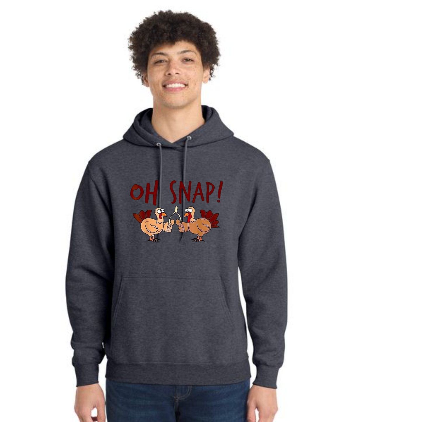 THANKSGIVING Port & Company® Core Fleece Pullover Hooded Sweatshirt 14
