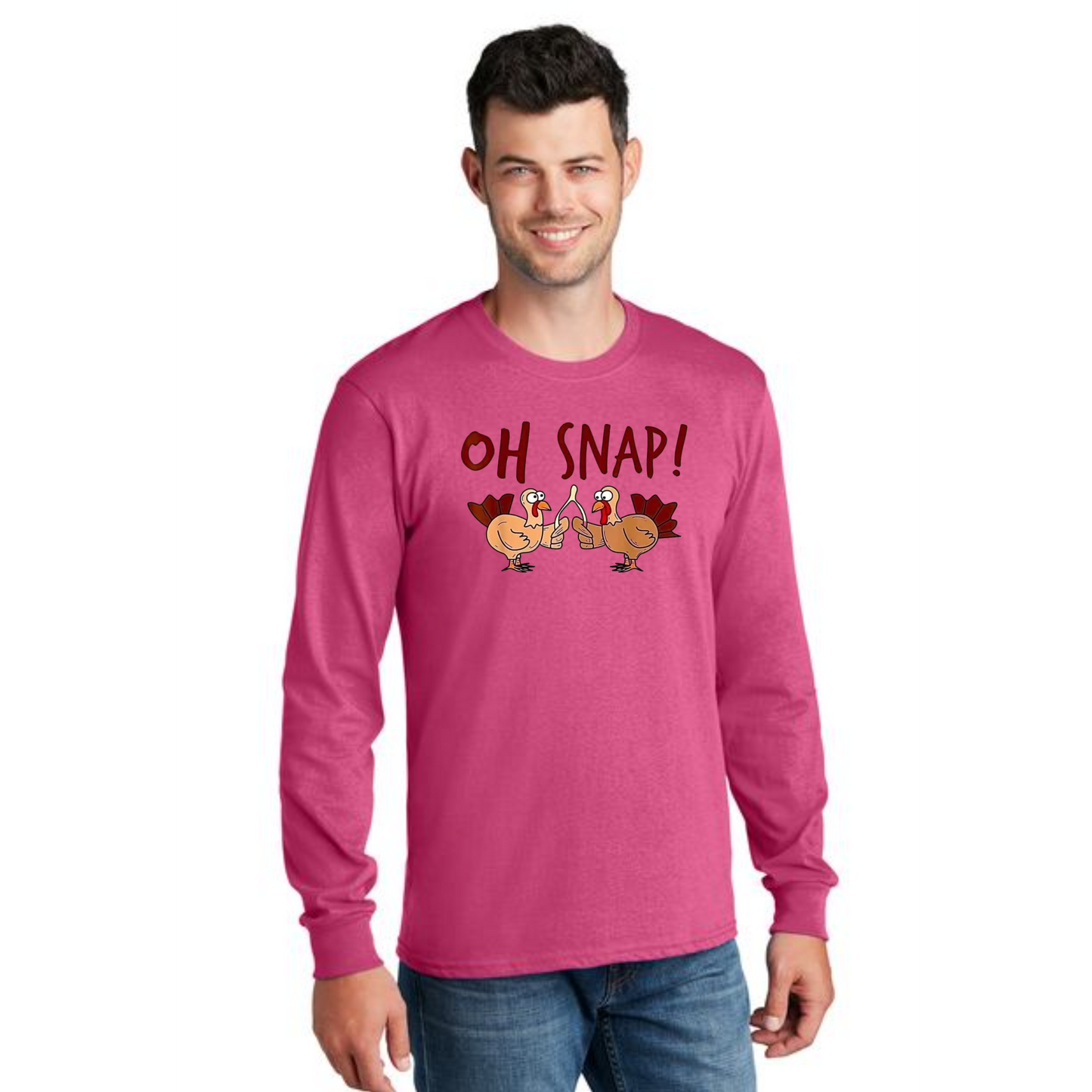 THANKSGIVING PC54LS Port & Company® Long Sleeve Core Cotton Tee 14