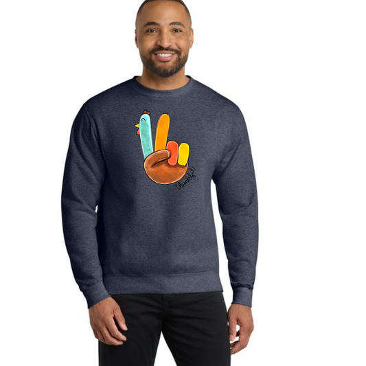THANKSGIVING PC78 Port & Company® Core Fleece Crewneck Sweatshirt 15