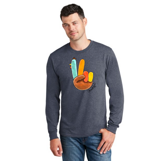 THANKSGIVING PC54LS Port & Company® Long Sleeve Core Cotton Tee 15