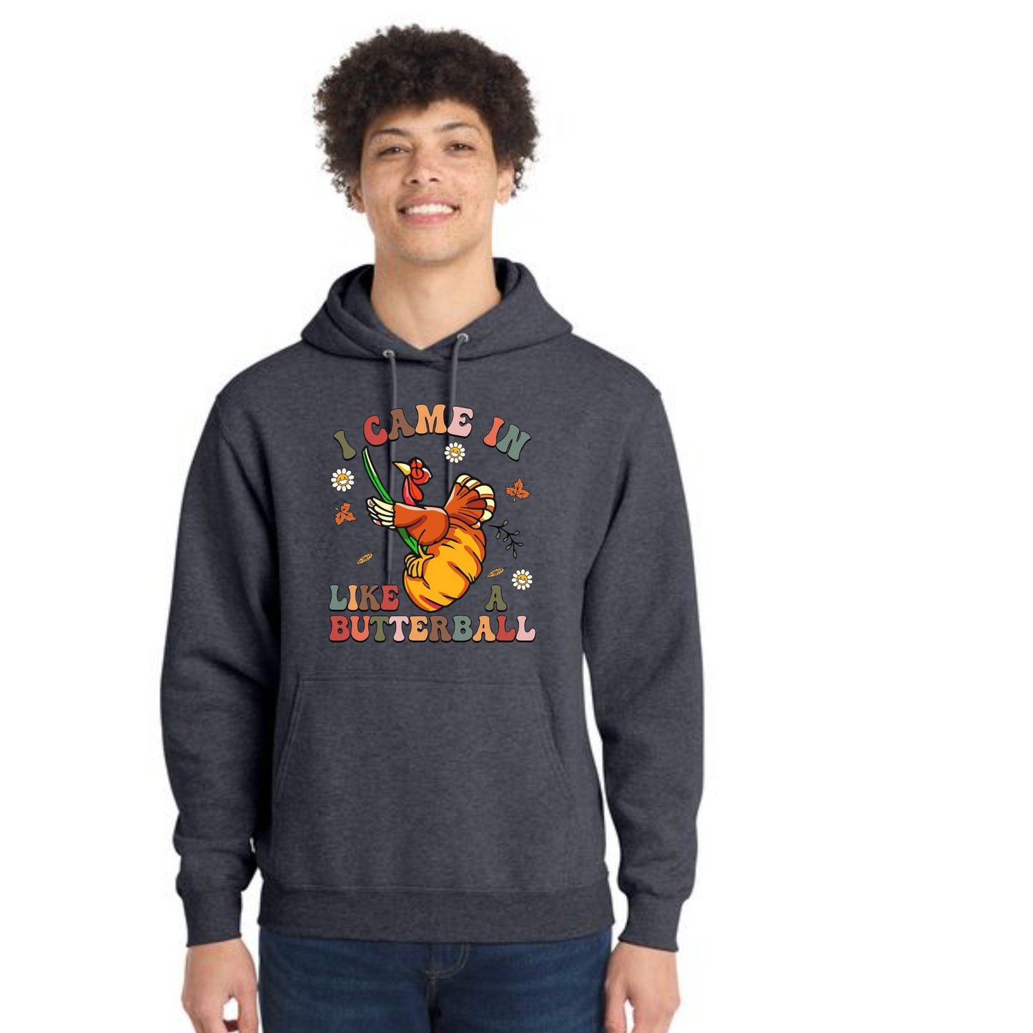 THANKSGIVING Port & Company® Core Fleece Pullover Hooded Sweatshirt 16