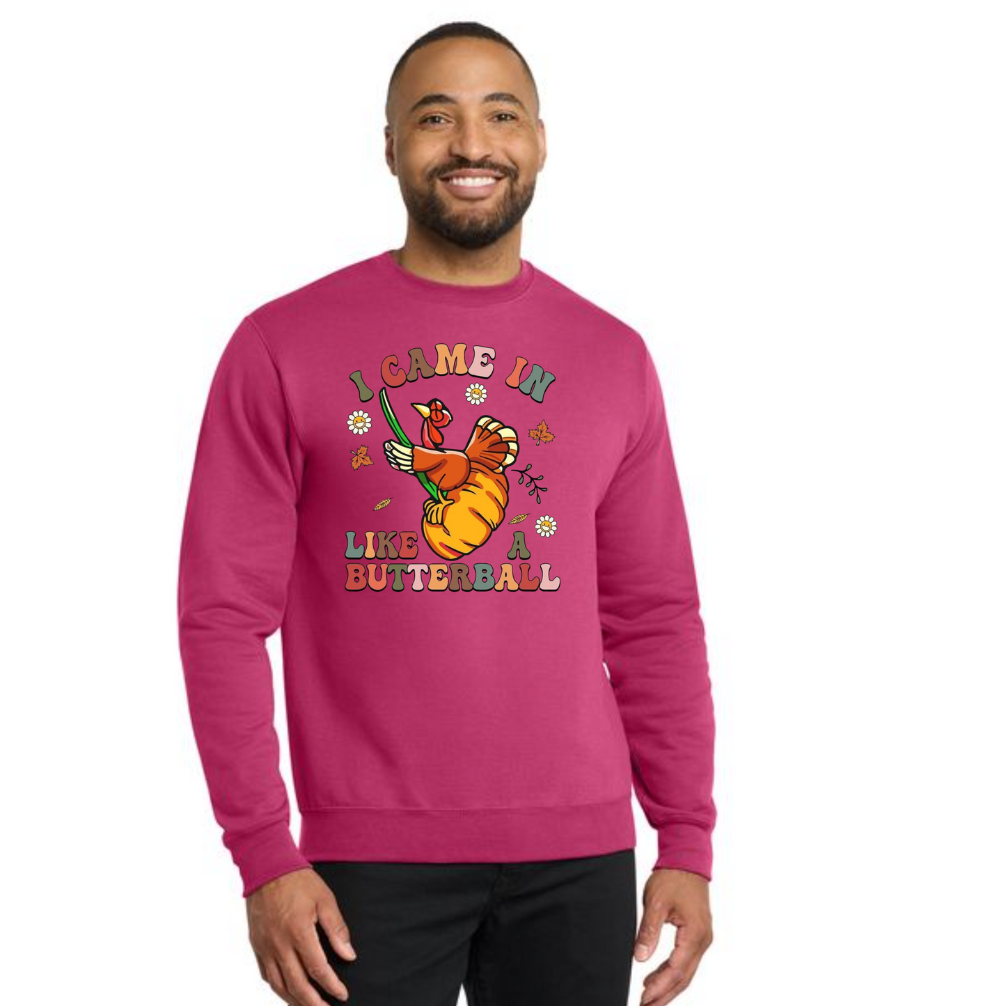 THANKSGIVING PC78 Port & Company® Core Fleece Crewneck Sweatshirt 16