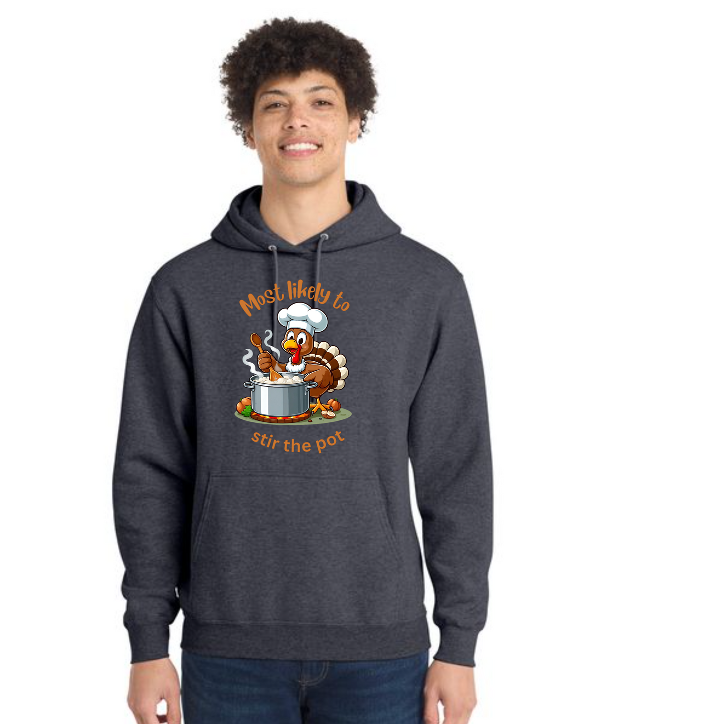 THANKSGIVING Port & Company® Core Fleece Pullover Hooded Sweatshirt 17