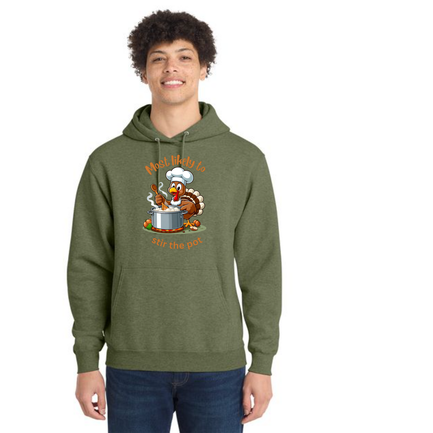 THANKSGIVING Port & Company® Core Fleece Pullover Hooded Sweatshirt 17