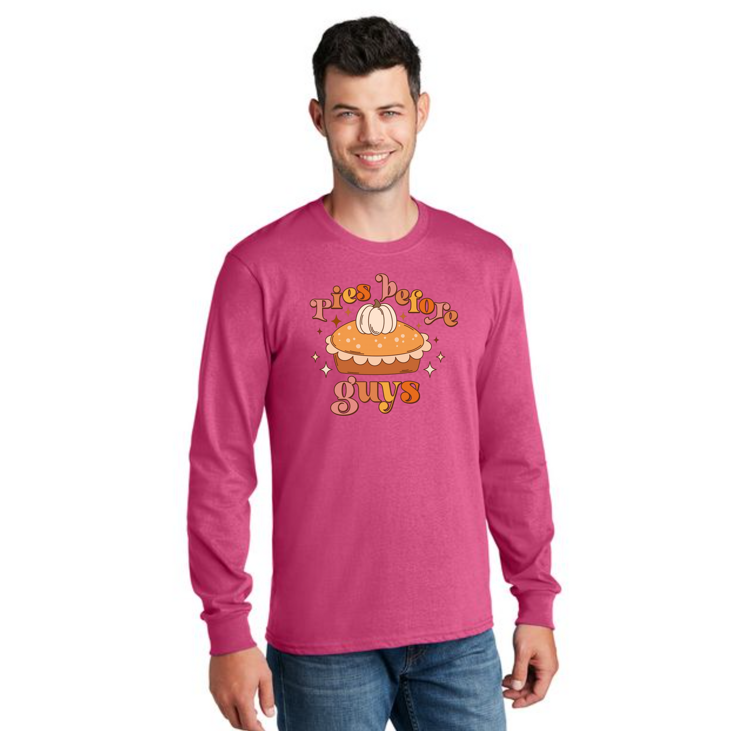 THANKSGIVING PC54LS Port & Company® Long Sleeve Core Cotton Tee 18