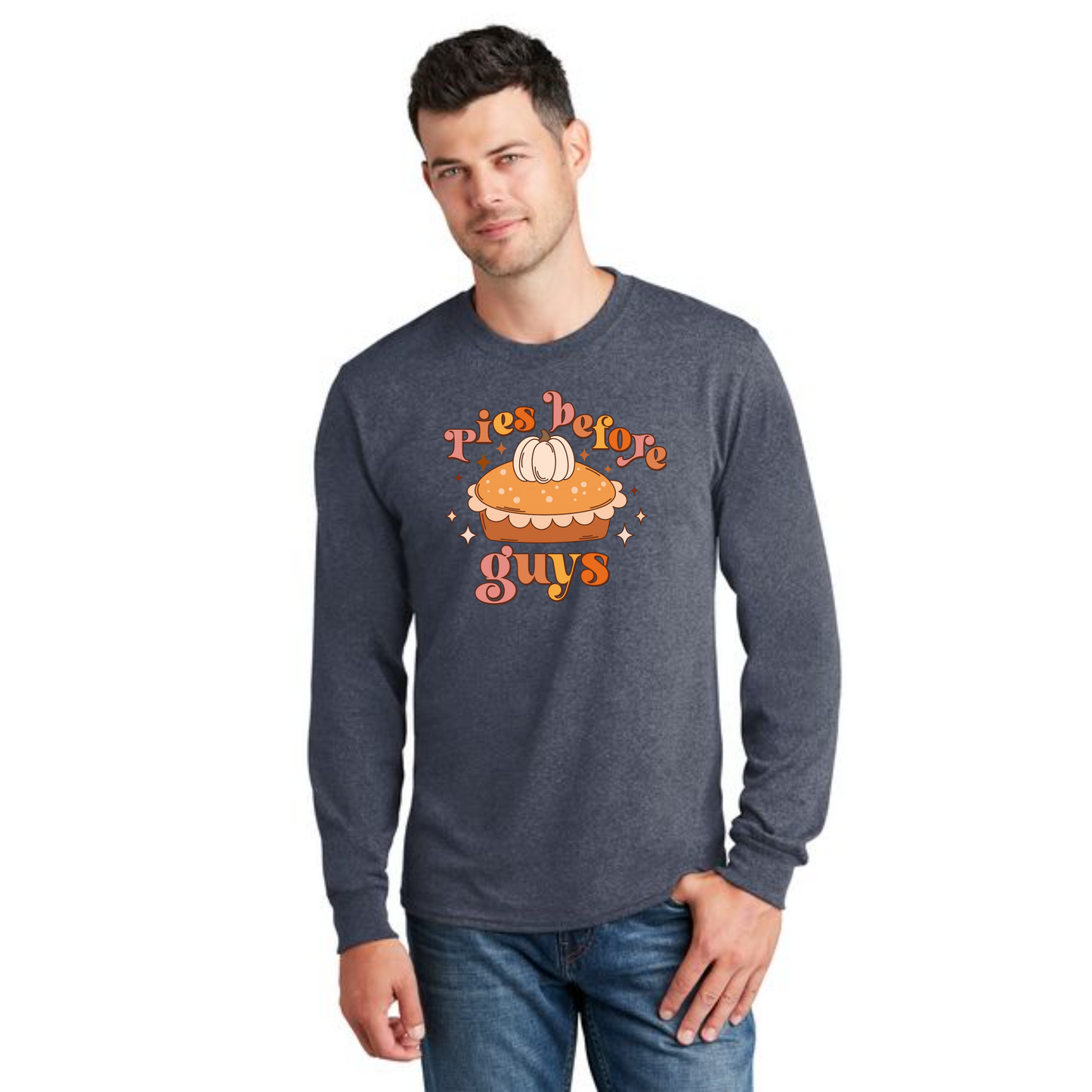 THANKSGIVING PC54LS Port & Company® Long Sleeve Core Cotton Tee 18