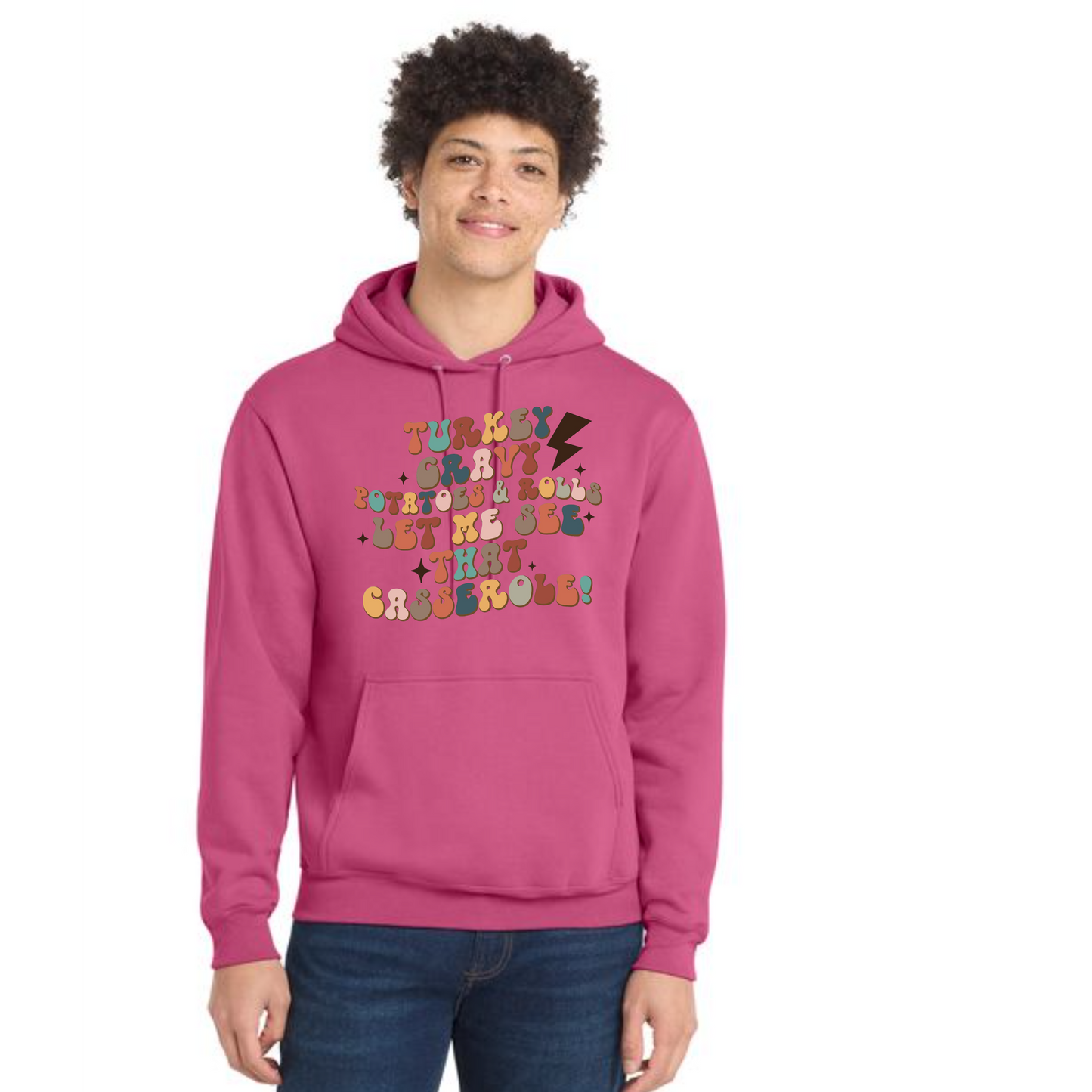 THANKSGIVING Port & Company® Core Fleece Pullover Hooded Sweatshirt 21