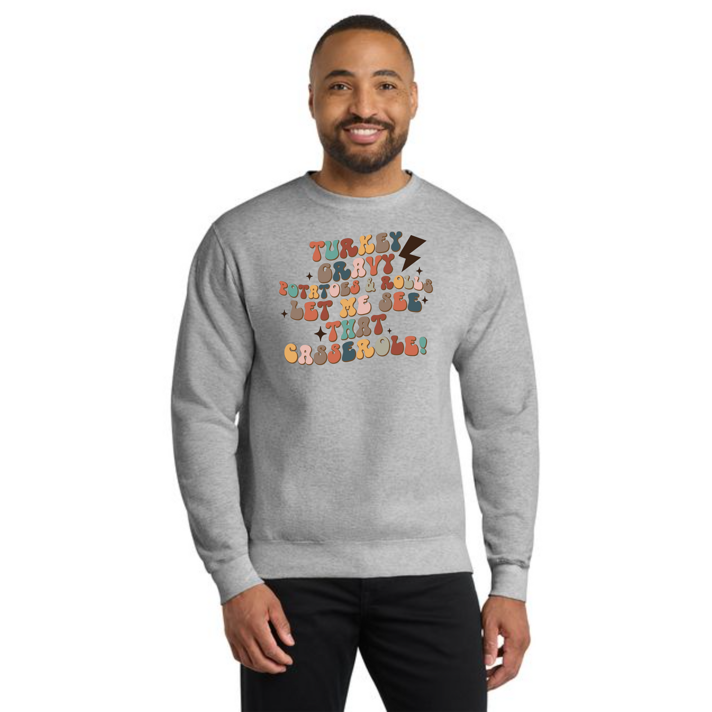 THANKSGIVING PC78 Port & Company® Core Fleece Crewneck Sweatshirt 21