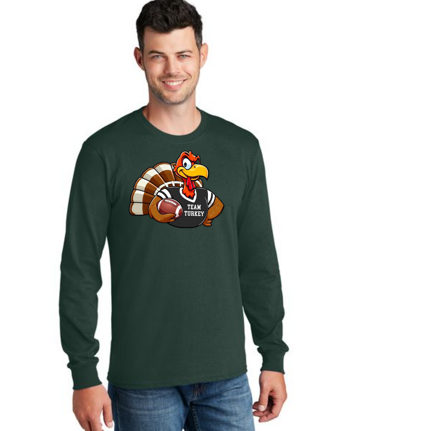 THANKSGIVING PC54LS Port & Company® Long Sleeve Core Cotton Tee 22
