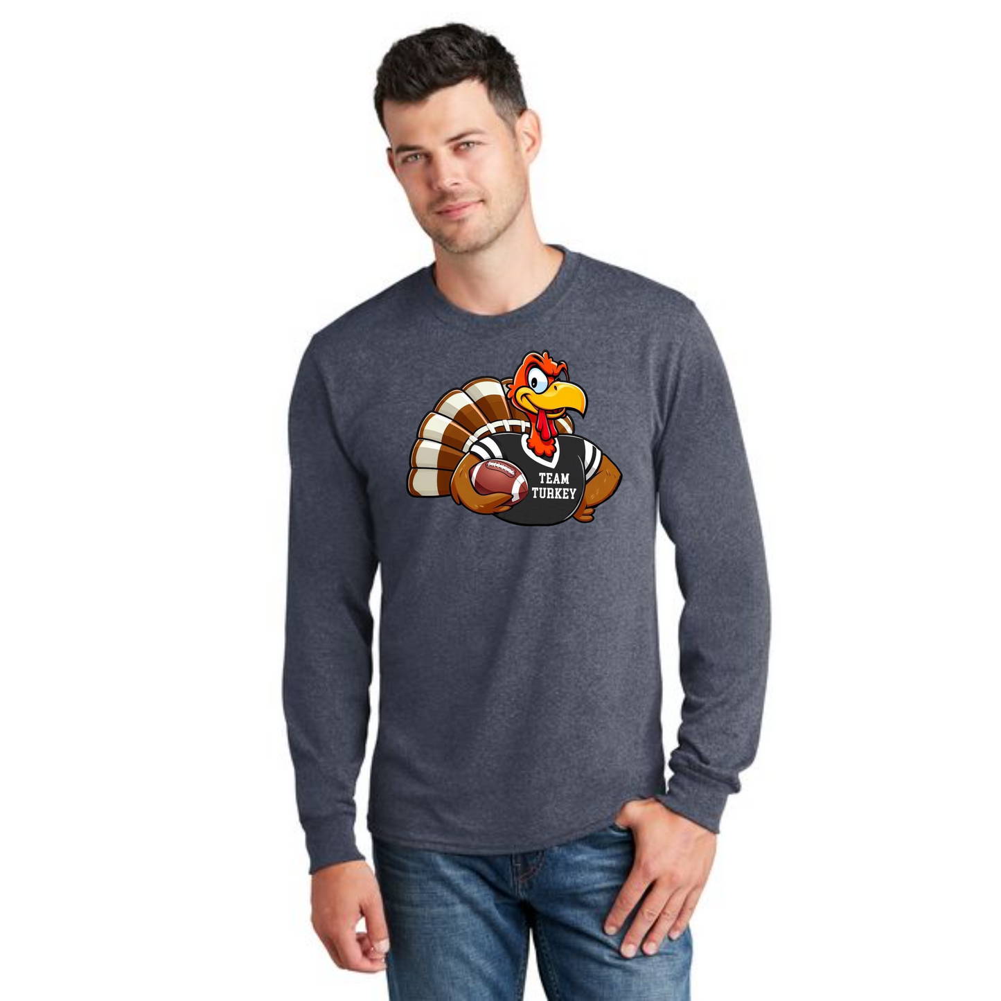 THANKSGIVING PC54LS Port & Company® Long Sleeve Core Cotton Tee 22