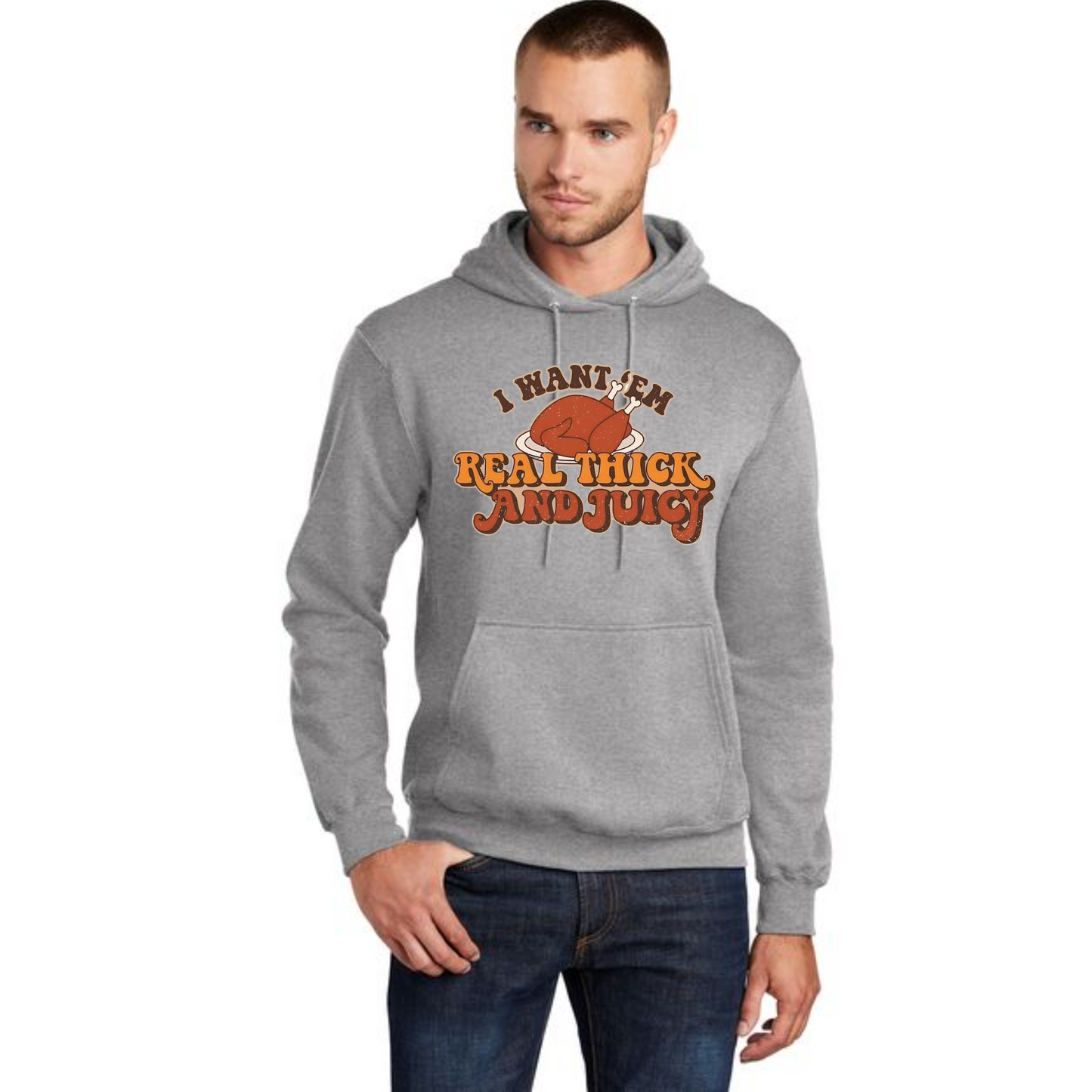 THANKSGIVING Port & Company® Core Fleece Pullover Hooded Sweatshirt 23
