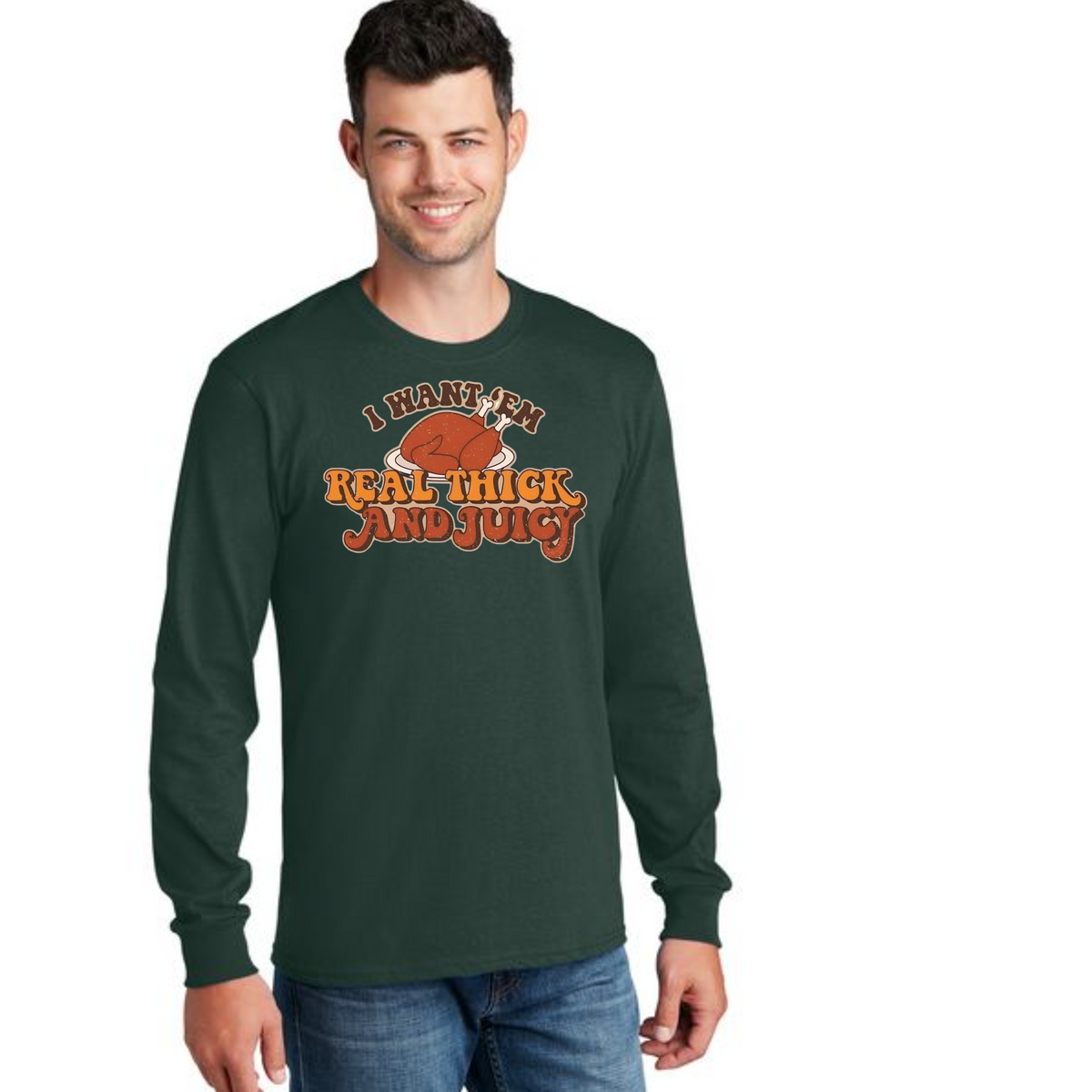 THANKSGIVING PC54LS Port & Company® Long Sleeve Core Cotton Tee 23