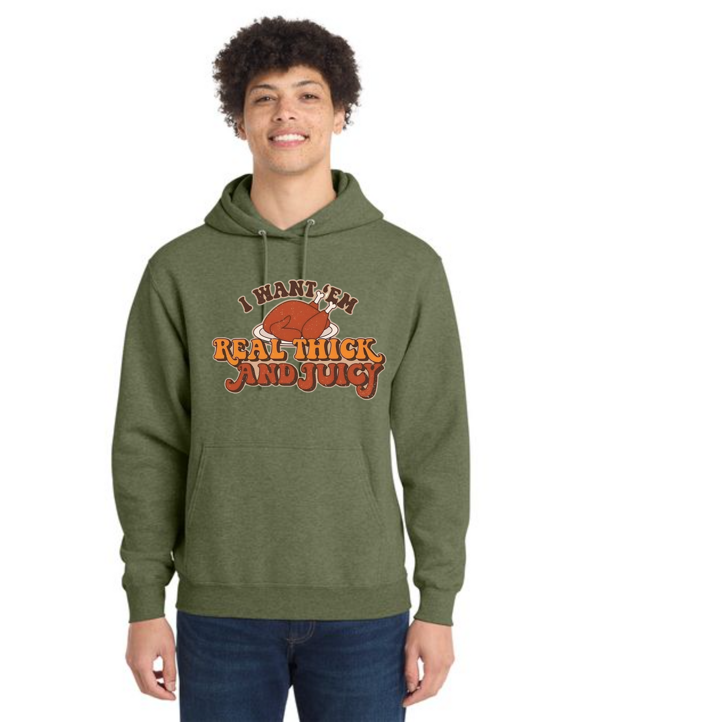 THANKSGIVING Port & Company® Core Fleece Pullover Hooded Sweatshirt 23