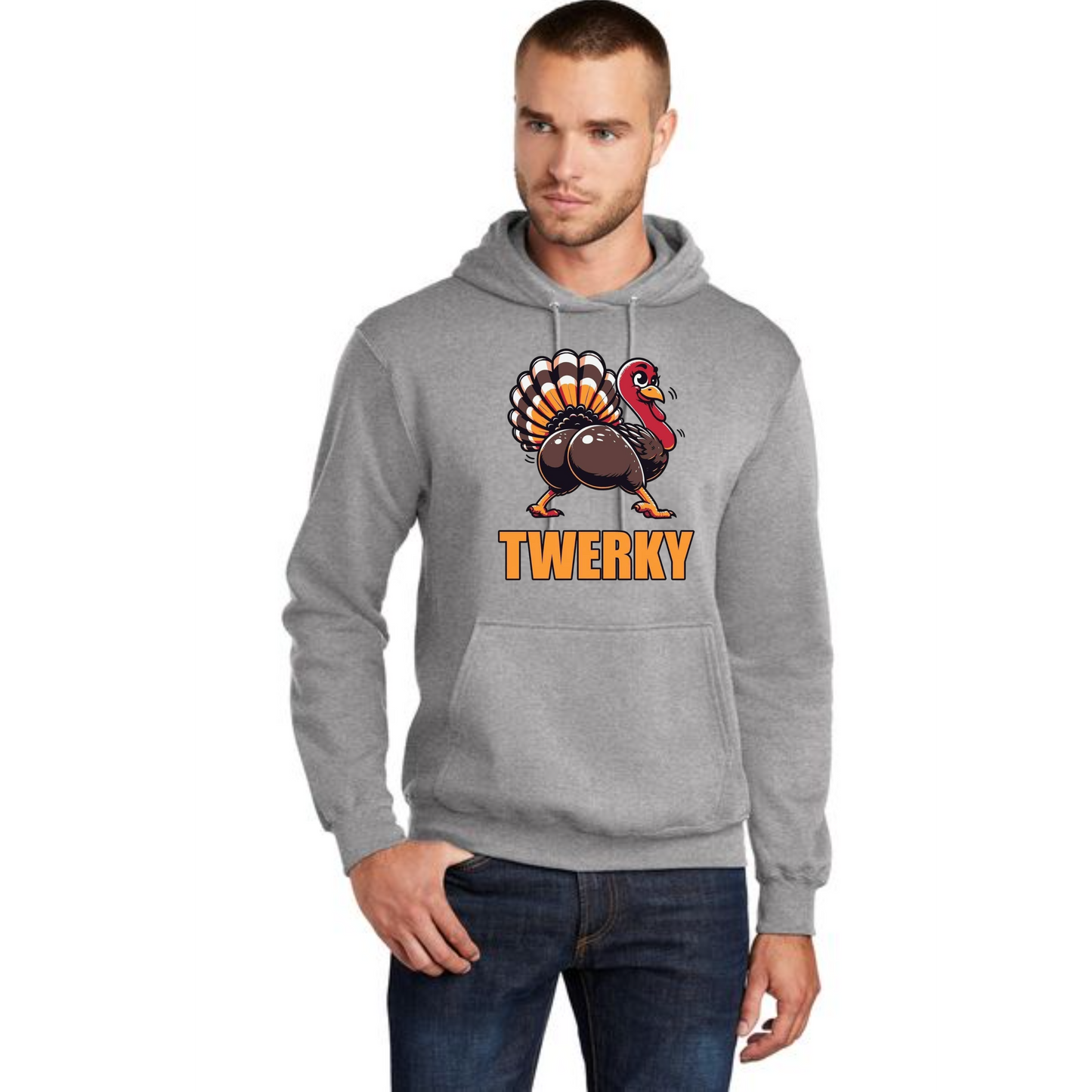 THANKSGIVING Port & Company® Core Fleece Pullover Hooded Sweatshirt 24