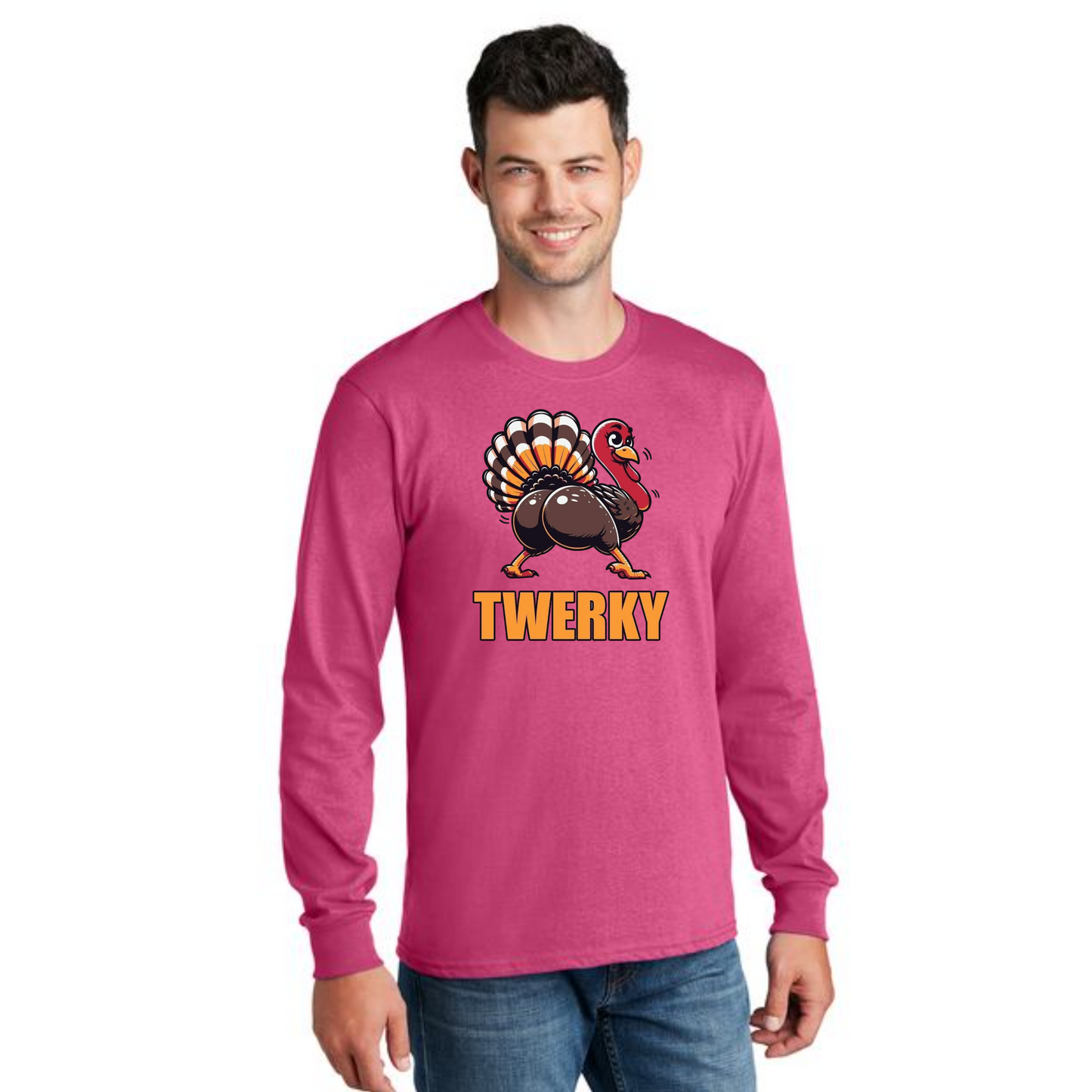 THANKSGIVING PC54LS Port & Company® Long Sleeve Core Cotton Tee 24