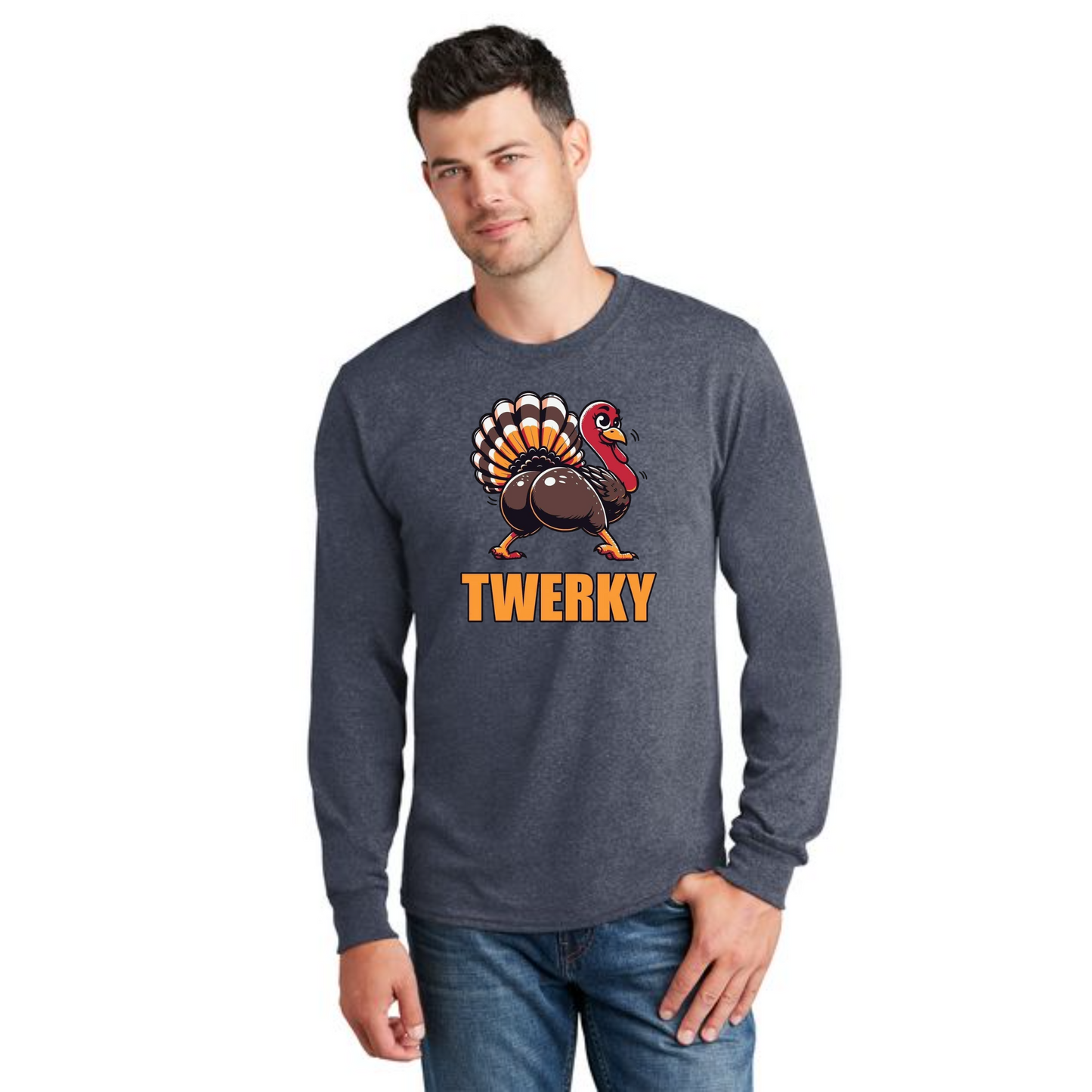THANKSGIVING PC54LS Port & Company® Long Sleeve Core Cotton Tee 24