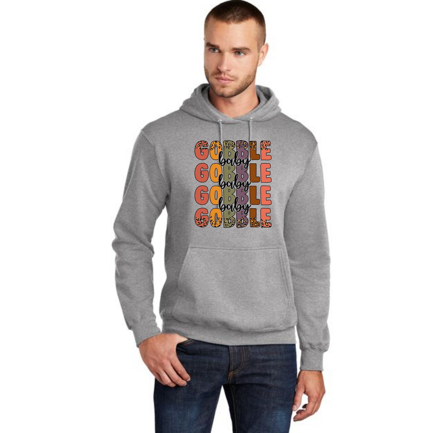 THANKSGIVING Port & Company® Core Fleece Pullover Hooded Sweatshirt 25