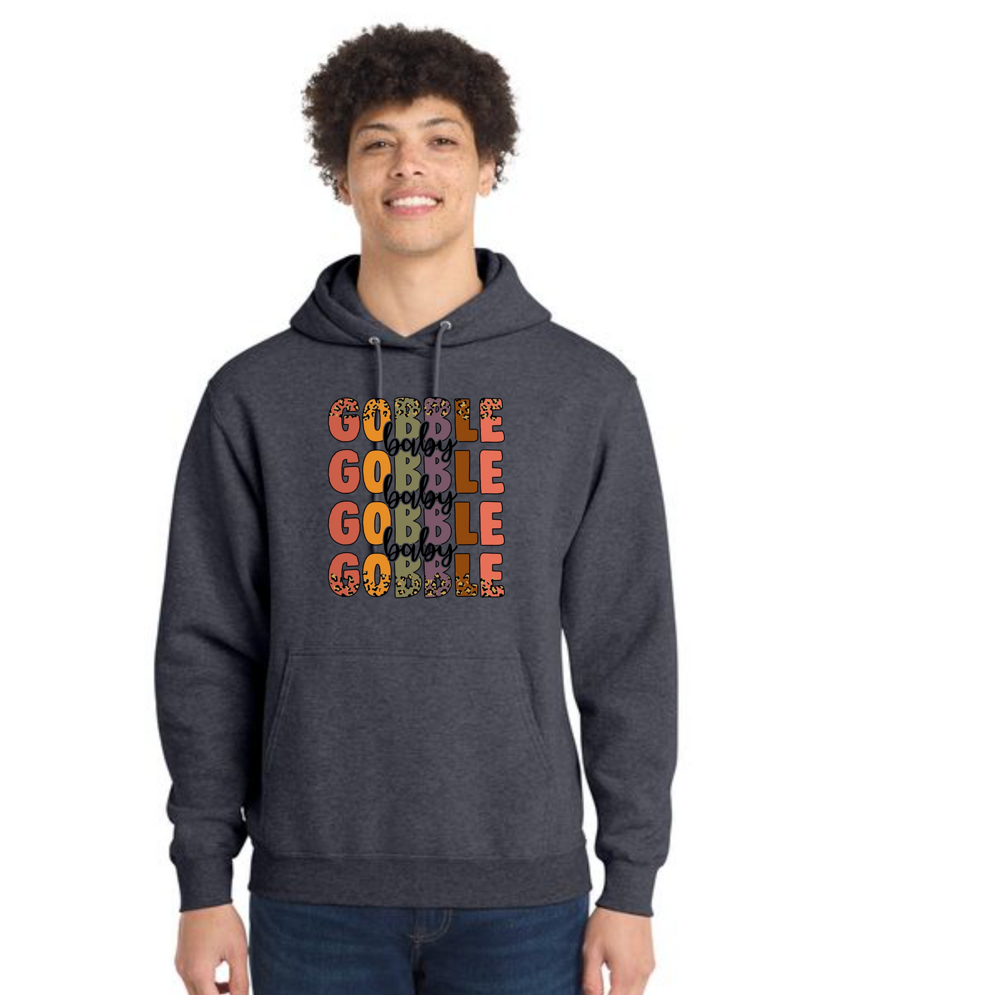 THANKSGIVING Port & Company® Core Fleece Pullover Hooded Sweatshirt 25