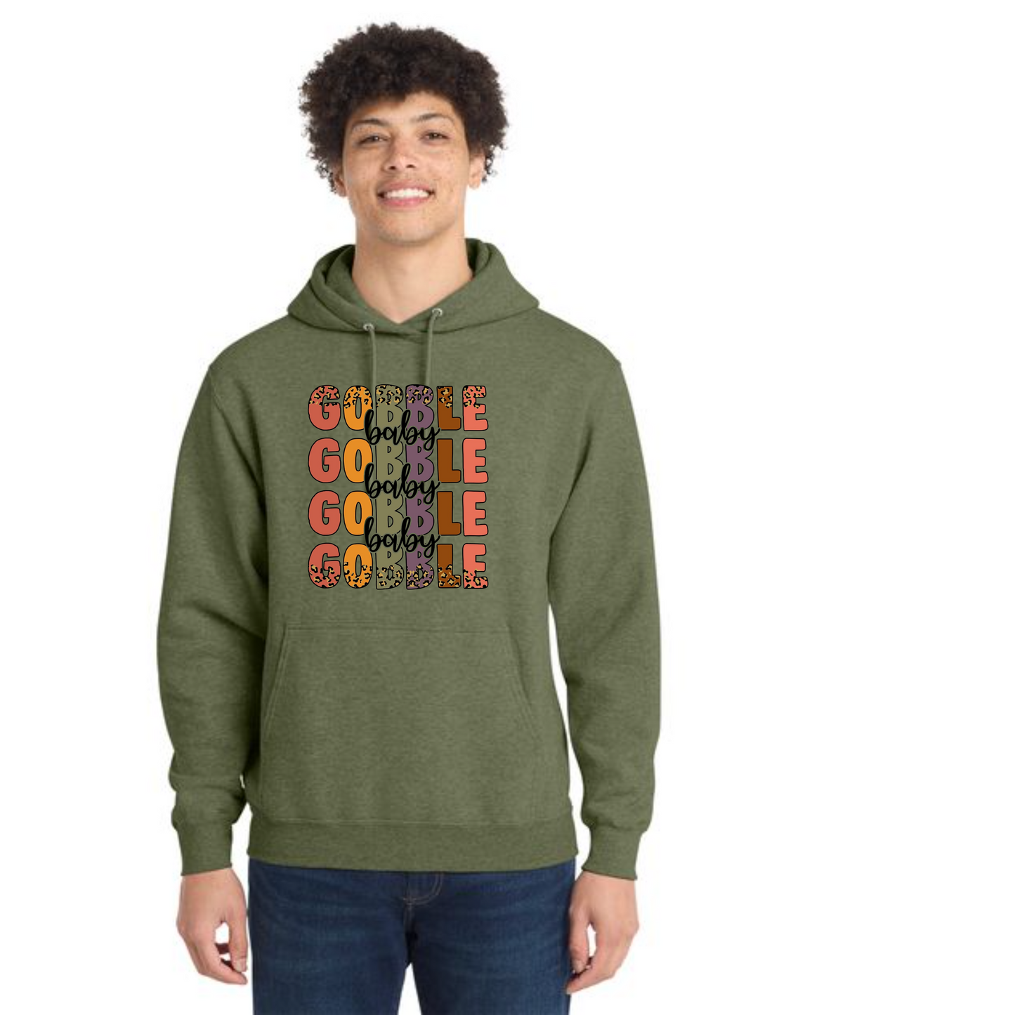 THANKSGIVING Port & Company® Core Fleece Pullover Hooded Sweatshirt 25