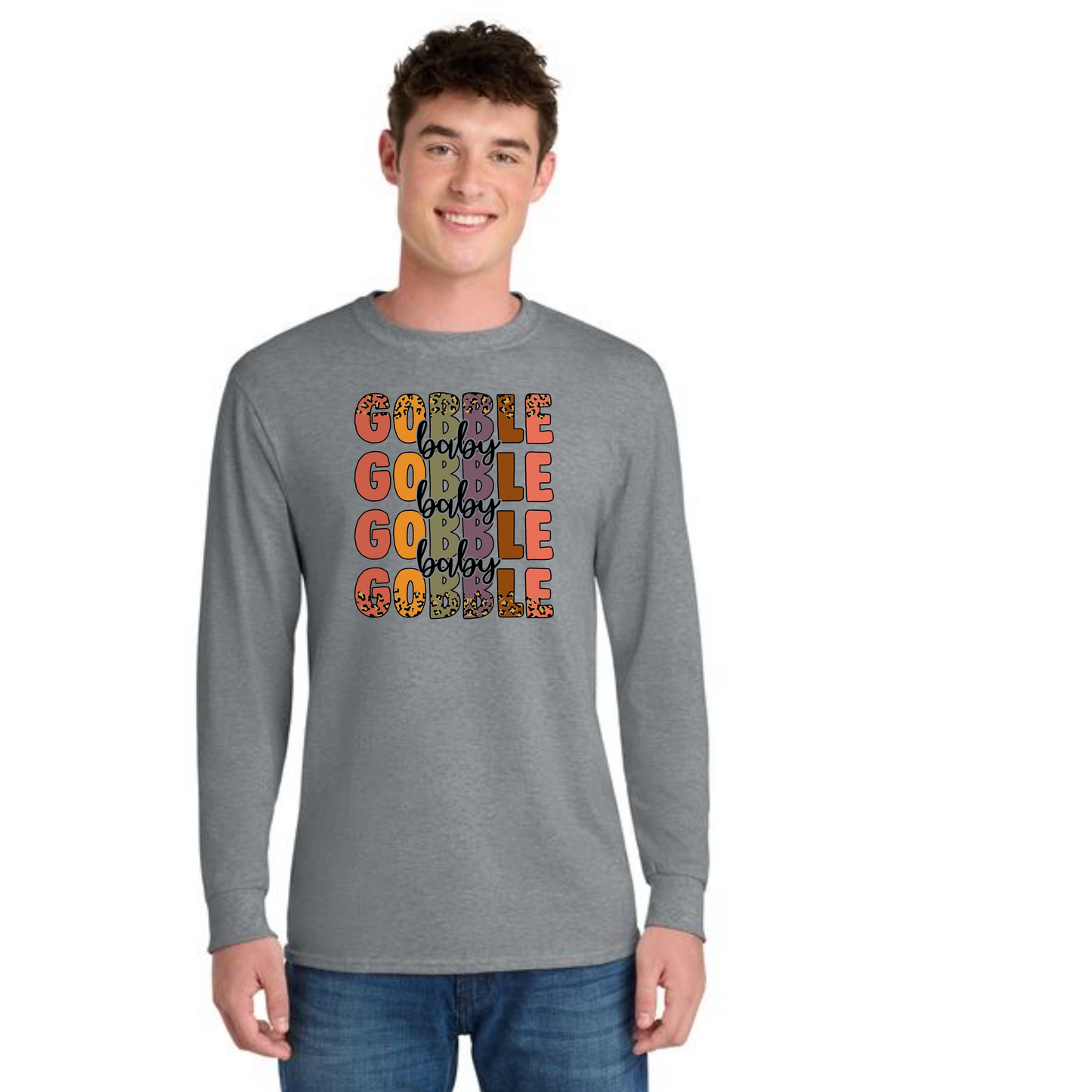 THANKSGIVING PC54LS Port & Company® Long Sleeve Core Cotton Tee 25