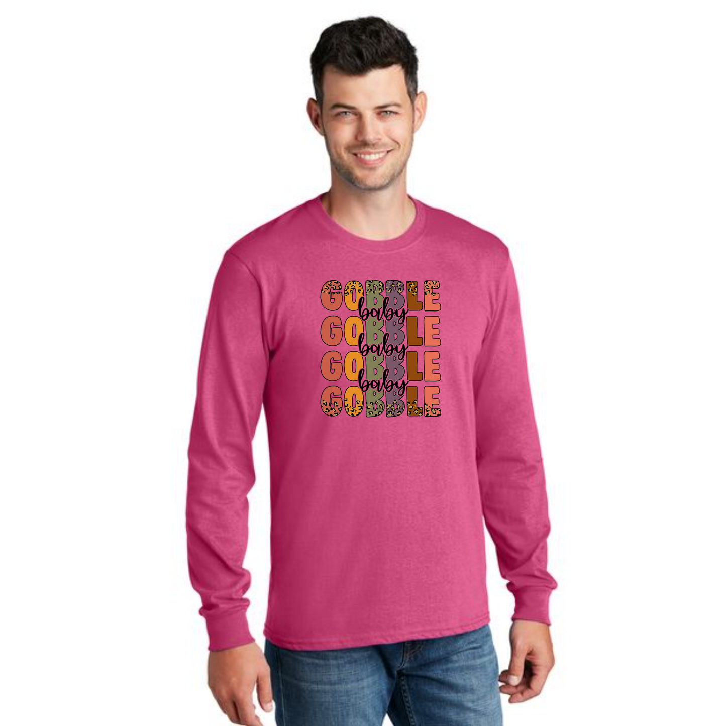 THANKSGIVING PC54LS Port & Company® Long Sleeve Core Cotton Tee 25
