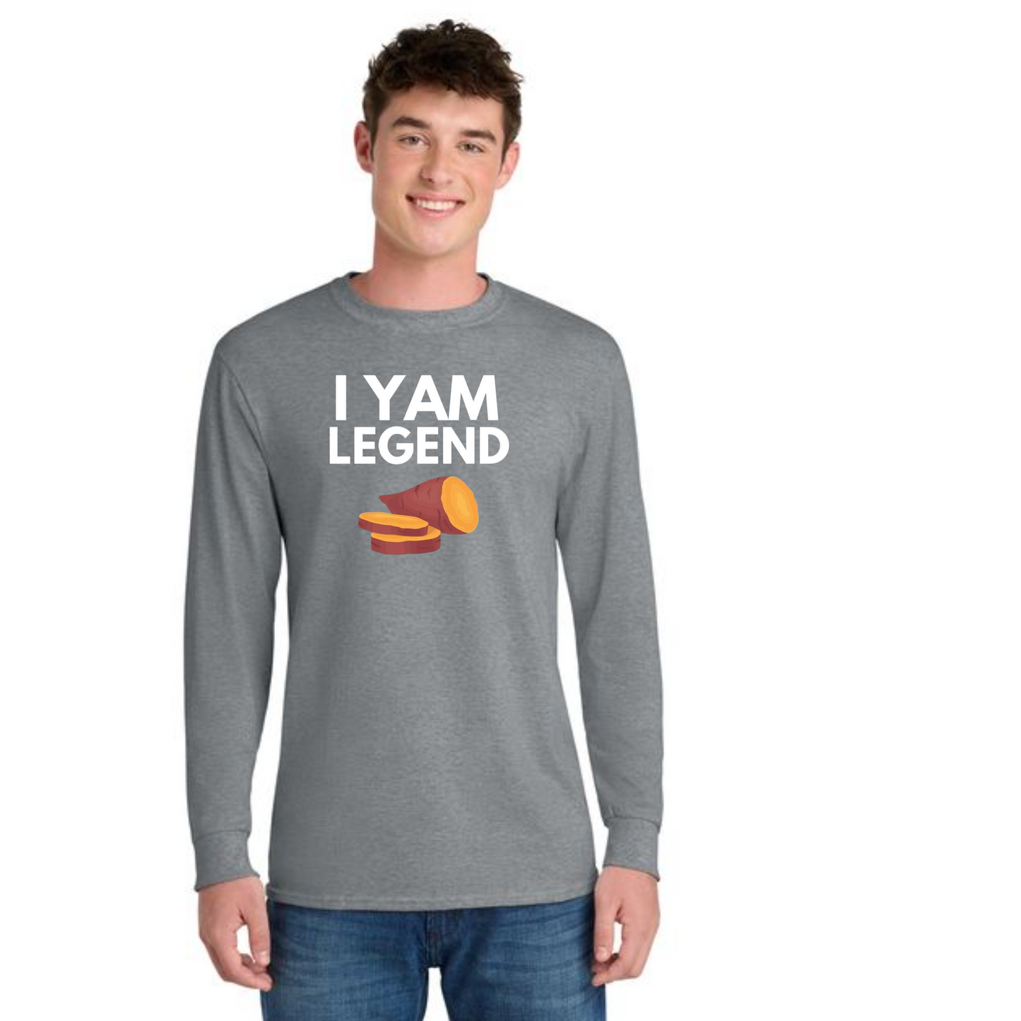 THANKSGIVING PC54LS Port & Company® Long Sleeve Core Cotton Tee 3