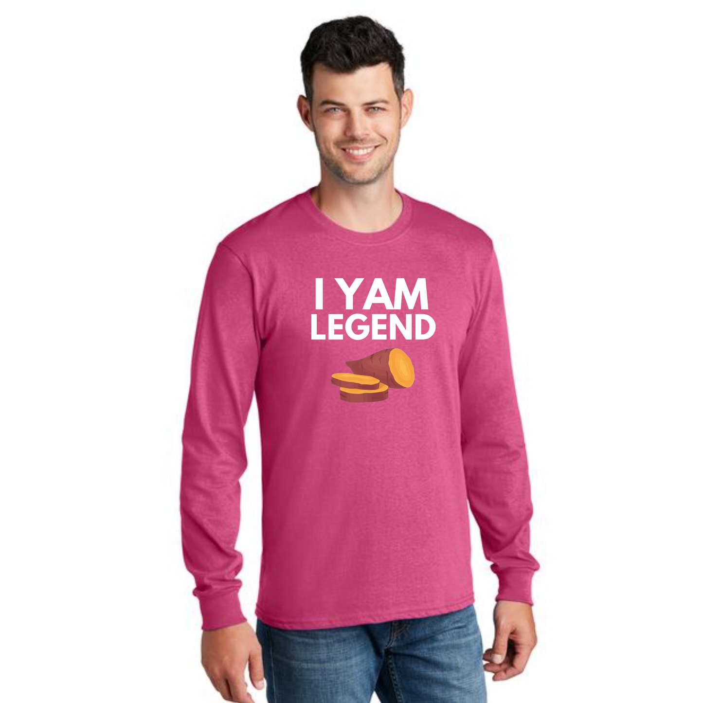 THANKSGIVING PC54LS Port & Company® Long Sleeve Core Cotton Tee 3