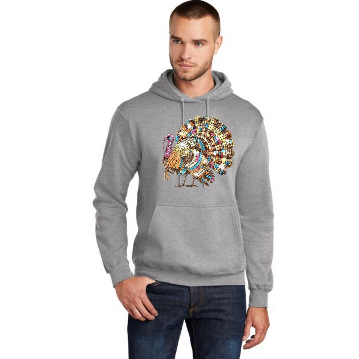 THANKSGIVING Port & Company® Core Fleece Pullover Hooded Sweatshirt 27