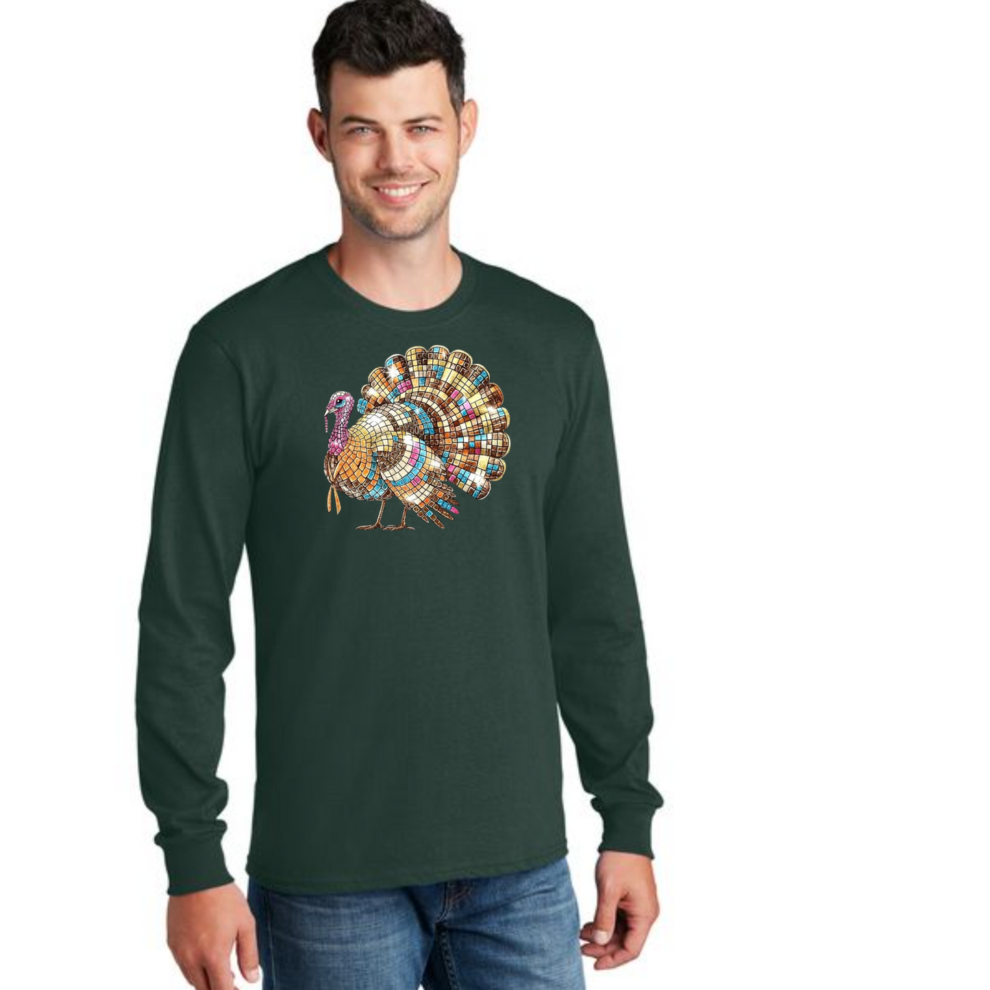 THANKSGIVING PC54LS Port & Company® Long Sleeve Core Cotton Tee 27