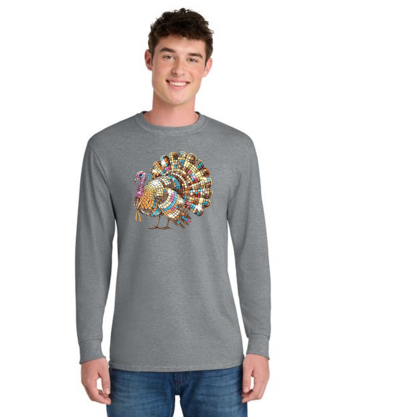 THANKSGIVING PC54LS Port & Company® Long Sleeve Core Cotton Tee 27
