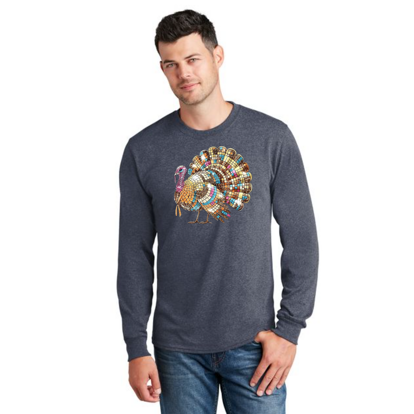 THANKSGIVING PC54LS Port & Company® Long Sleeve Core Cotton Tee 27