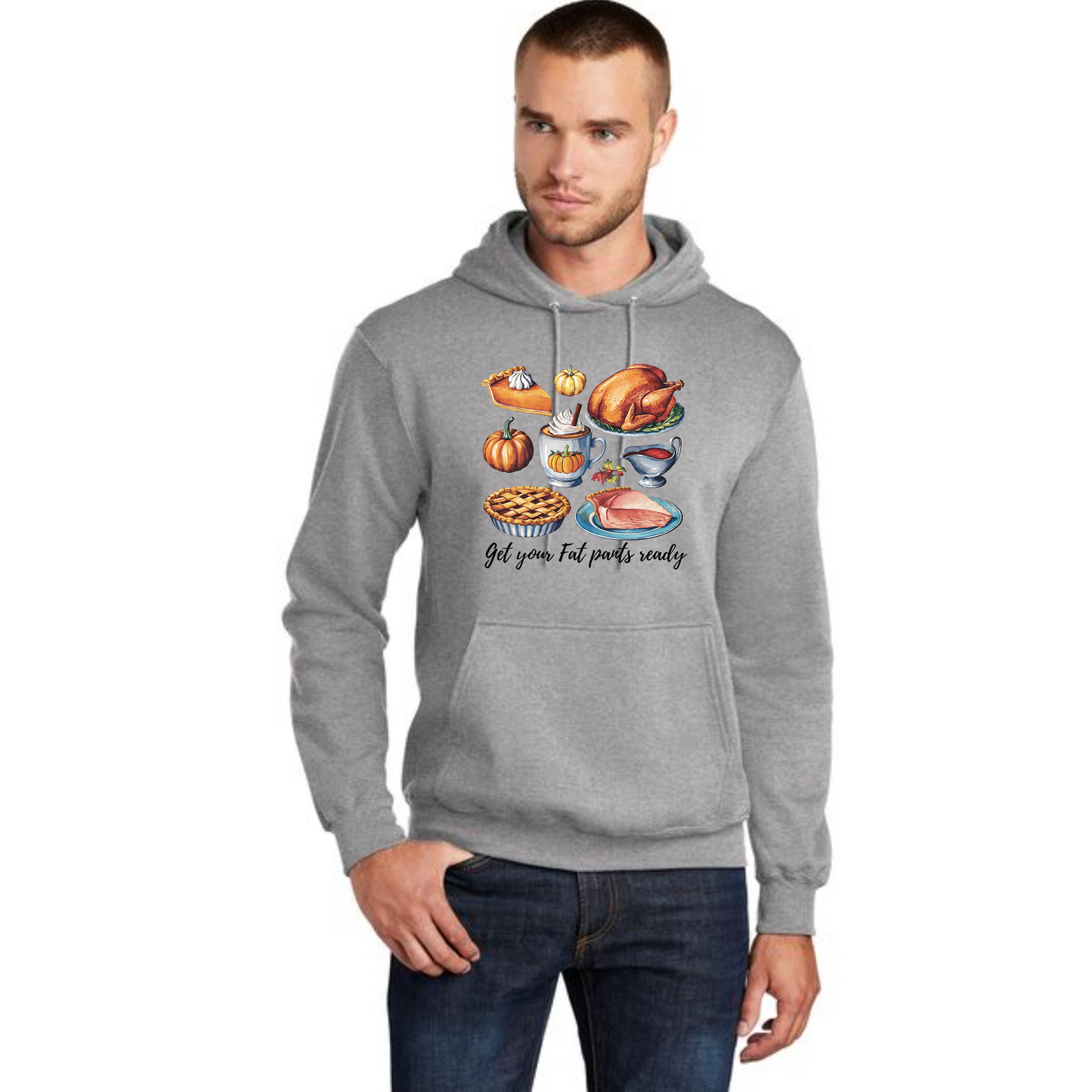 THANKSGIVING Port & Company® Core Fleece Pullover Hooded Sweatshirt 28