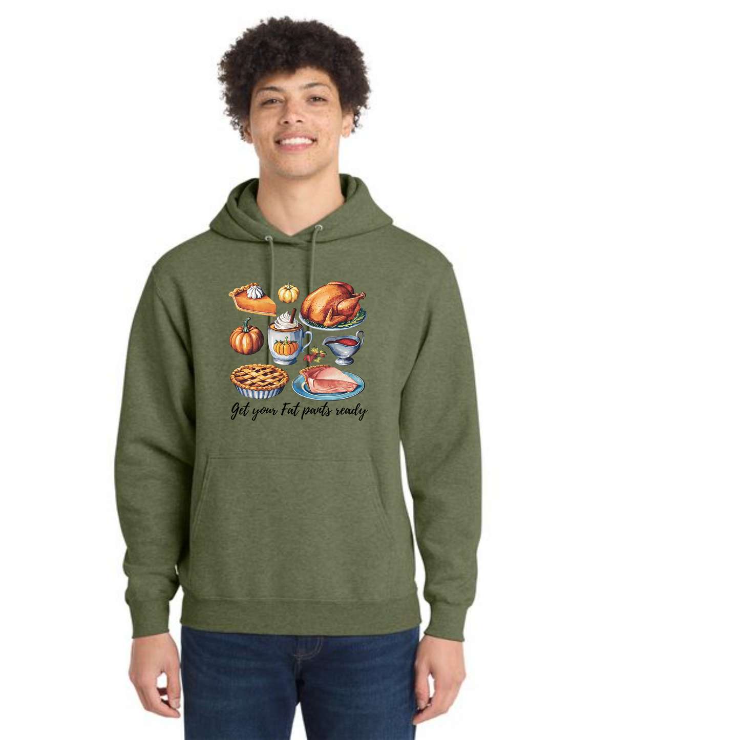 THANKSGIVING Port & Company® Core Fleece Pullover Hooded Sweatshirt 28