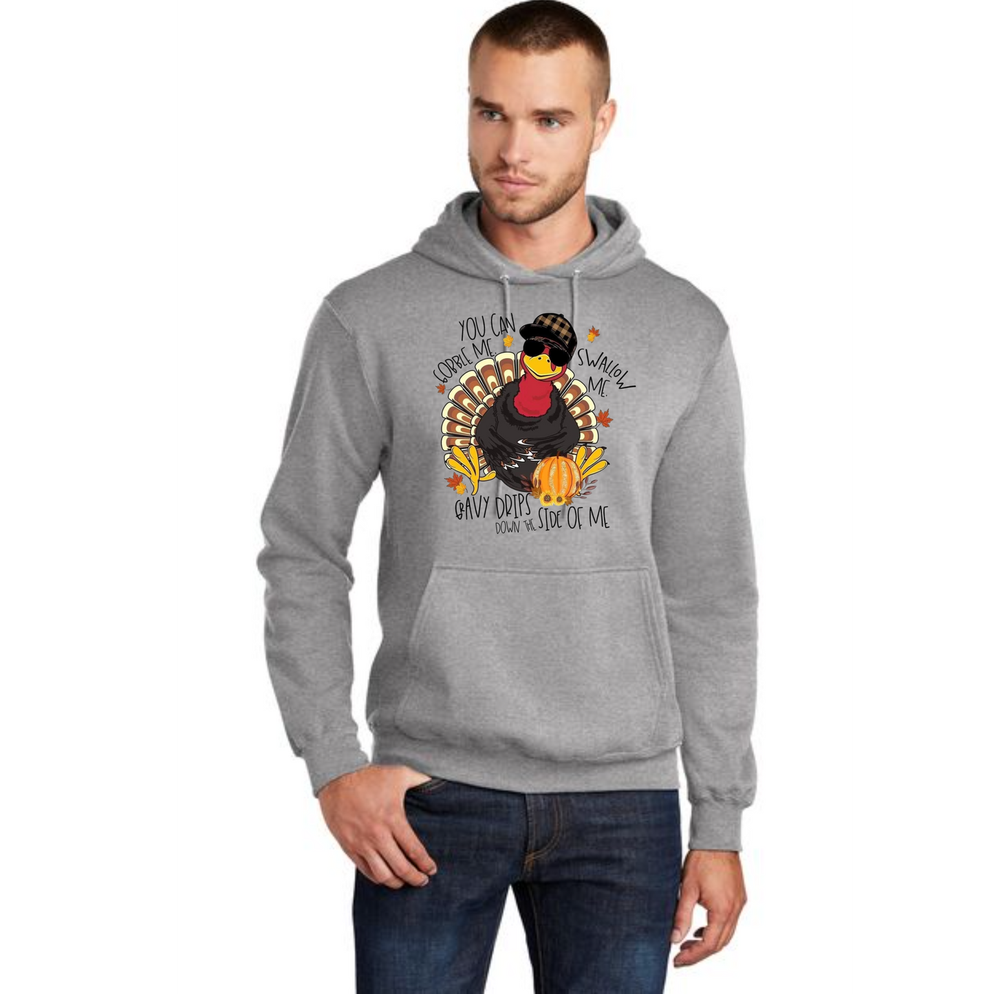 THANKSGIVING Port & Company® Core Fleece Pullover Hooded Sweatshirt 30